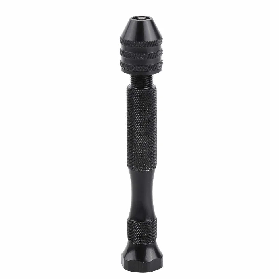 Wiertarka skrętna, 0,3-3,6 mm zakres chwytu, ręczna wiertarka spiralna z 25 wiertłami HSS, narzędzie do wiercenia drewna precyzyjne, imadło ręczne do produkcji artystycznej, prac rzemieślniczych, wiszącej biżuterii lub tworzenia pamiątek