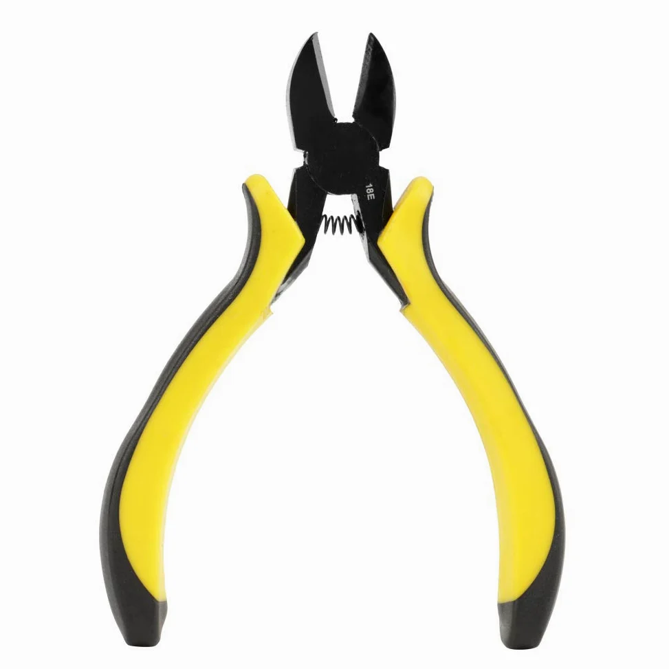 Zestaw profesjonalnych szczypiec kombinowanych DIY do napraw, szczypce boczne do kabli, szczypce do cięcia bocznego, narzędzie naprawcze 125 mm z miękkimi uchwytami