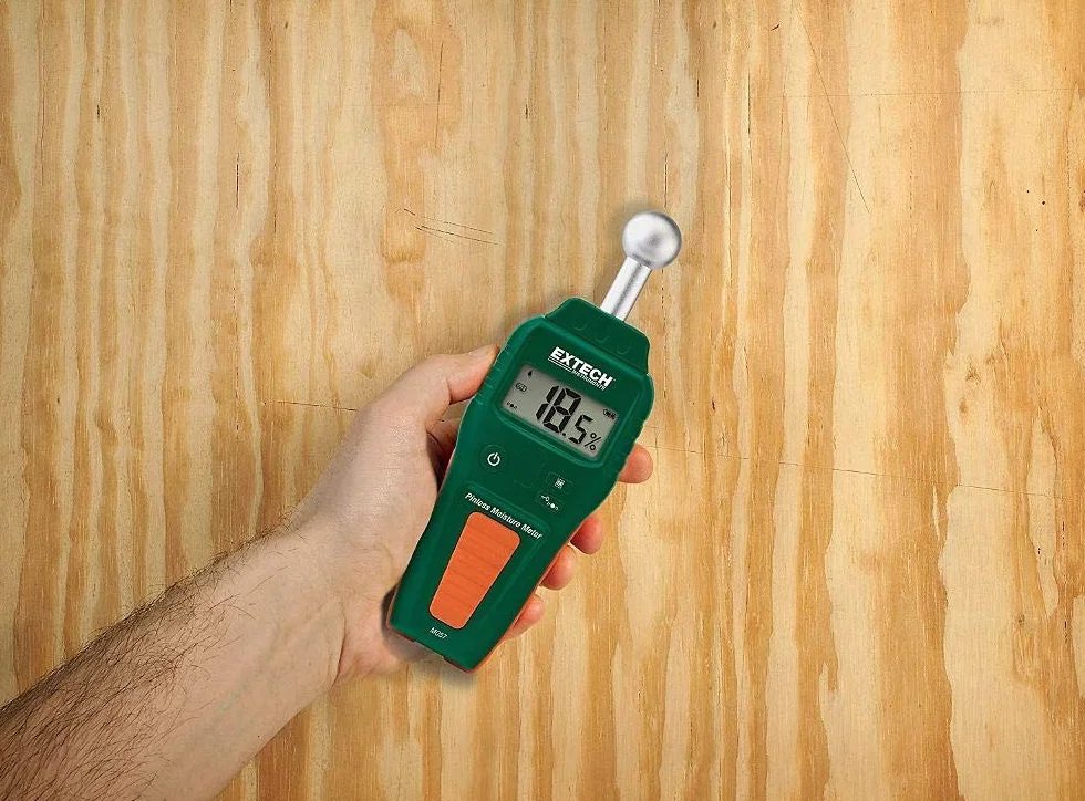 Extech MO57 Pin Mniej wilgotnościomierz, zielony