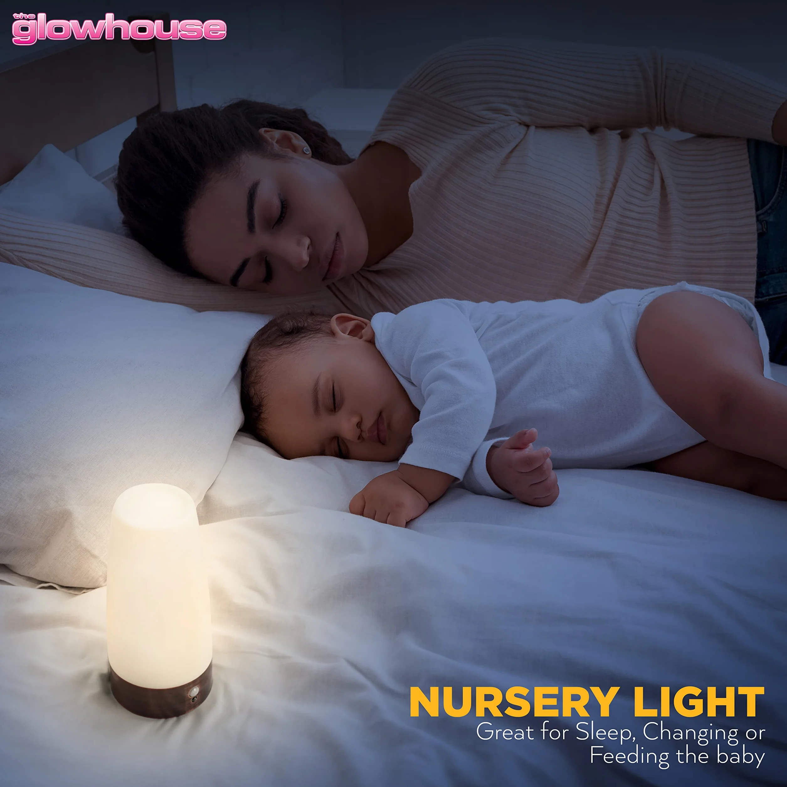 The Glowhouse Wysokiej jakości lampka nocna LED z czujnikiem ruchu PIR