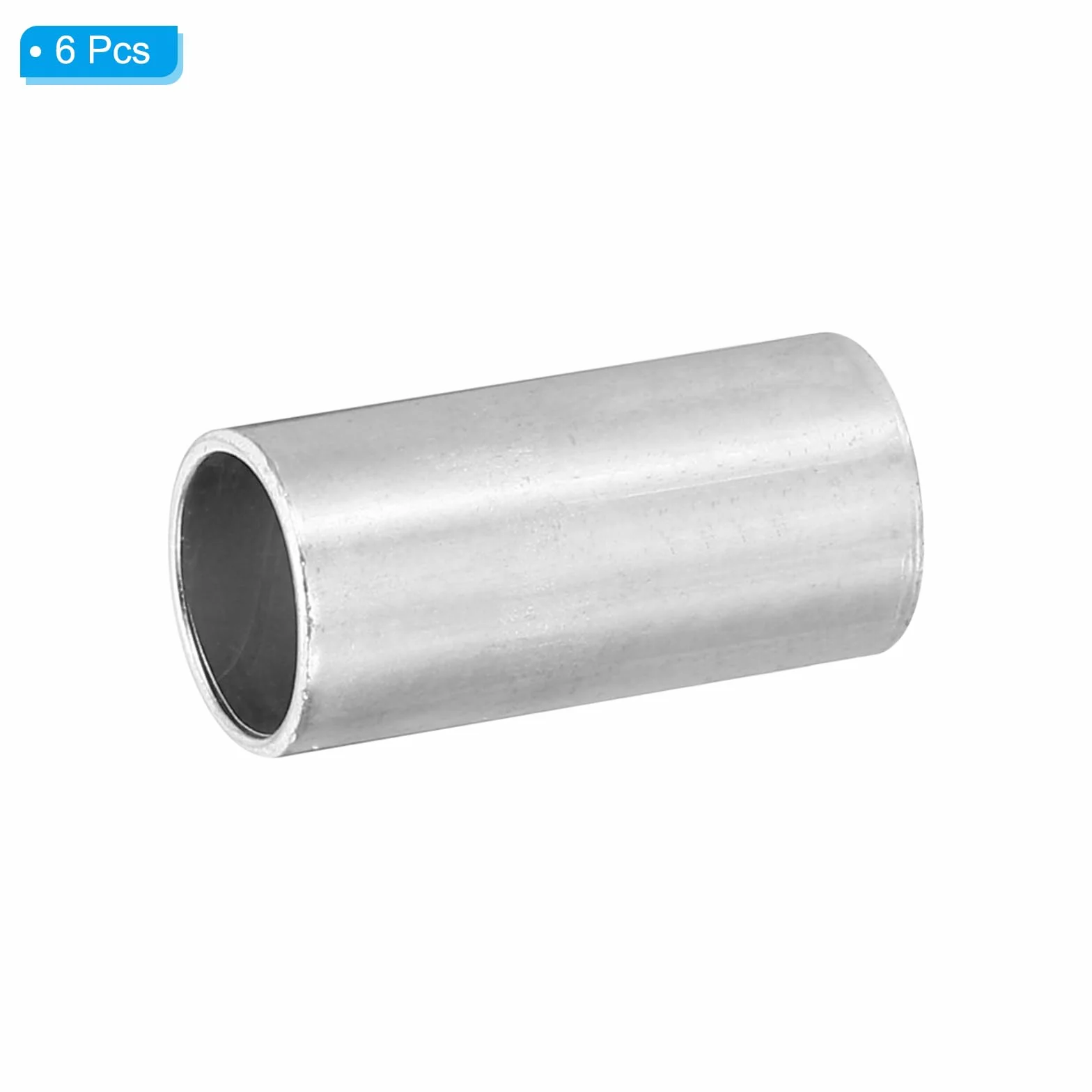 PATIKIL Stalowe podkładki dystansowe M10, 6 szt. metalowych elementów dystansowych, stalowe, średnica 10,1 mm x 12 mm średnica zewnętrzna x 24 mm, L śruba dystansowa ze stali węglowej, okrągła do śrub