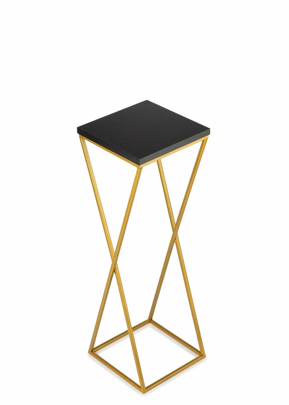 Stojący kwietnik metalowy 70 cm stojak na donice