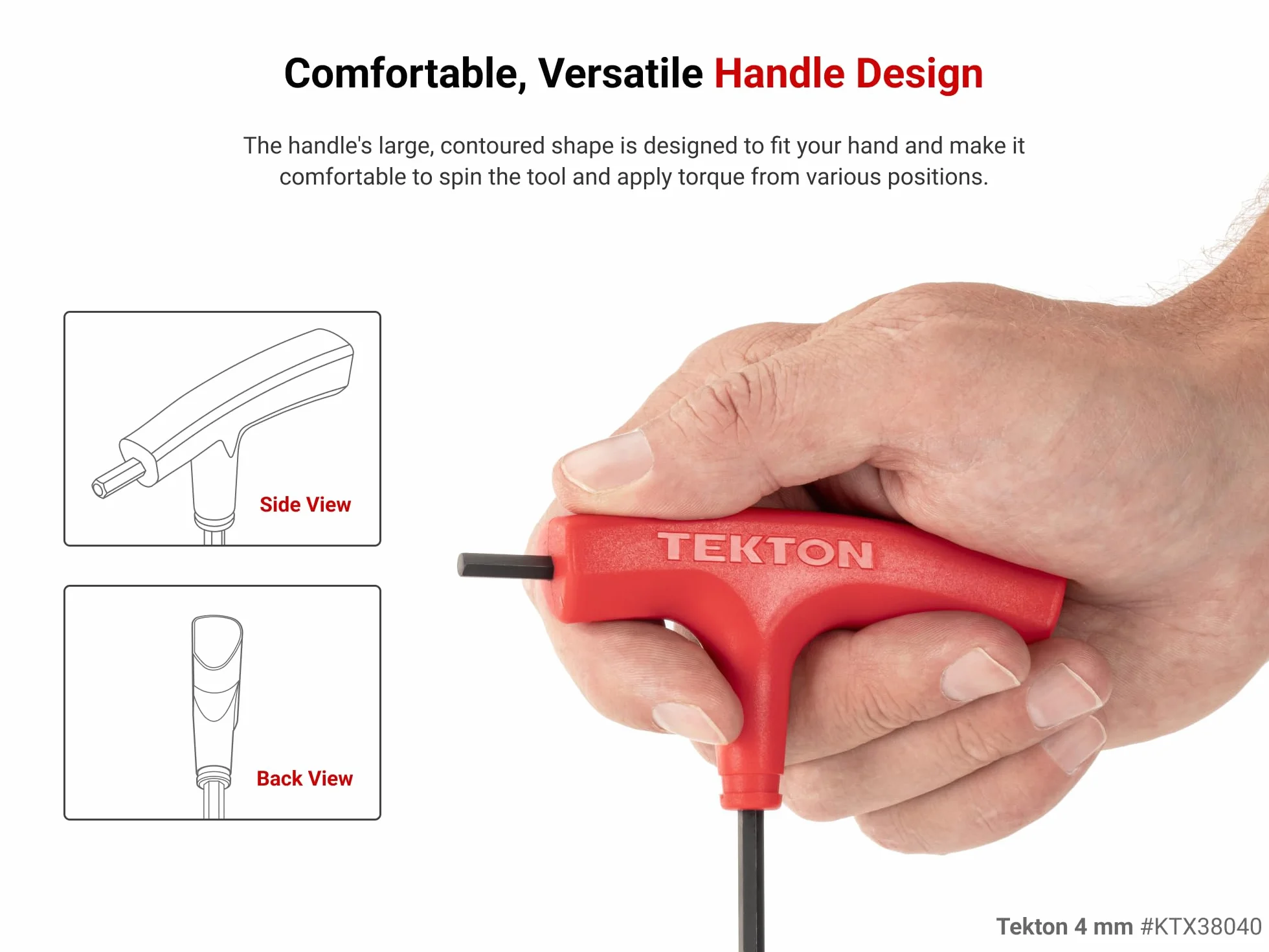 TEKTON Ball End Hex T-Handle Key Set, 21-Piece (5/64-3/8 in., 2-10 mm) | KTX90301
