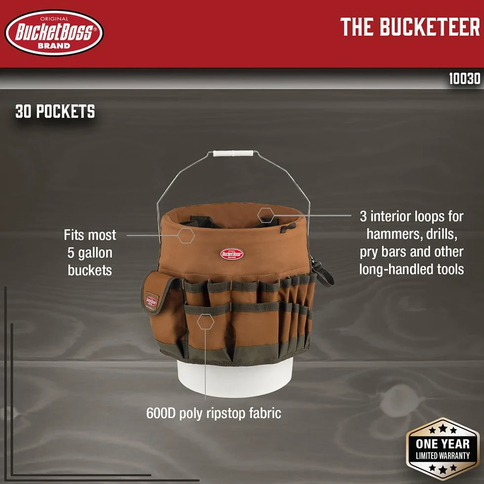 Bucket Boss Organizer na narzędzia Bucketeer w kolorze brązowym, 10030