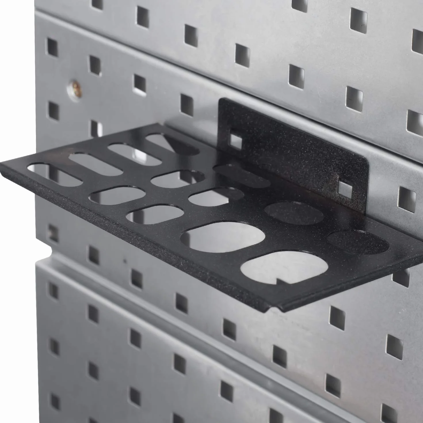 Ścianka narzędziowa z metalu – 1160 mm x 770 mm – zestaw 42 uchwytów na narzędzia ze ścianką perforowaną, system magazynowy, ścianka na narzędzia, regał ścienny, regał warsztatowy, kolor czerwony
