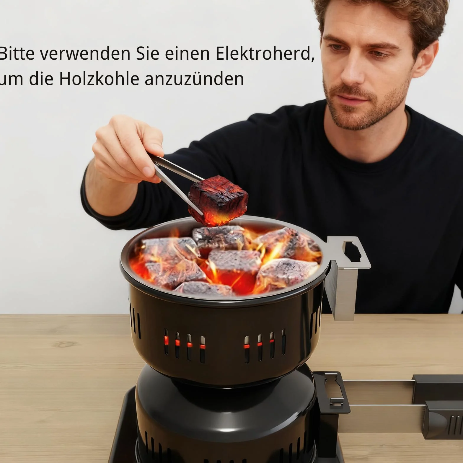 RMAN 1 kg węgiel do sziszy, naturalny orzech kokosowy i grill, wysokiej jakości węgiel kokosowy do fajki wodnej, grill o dłuższym czasie palenia