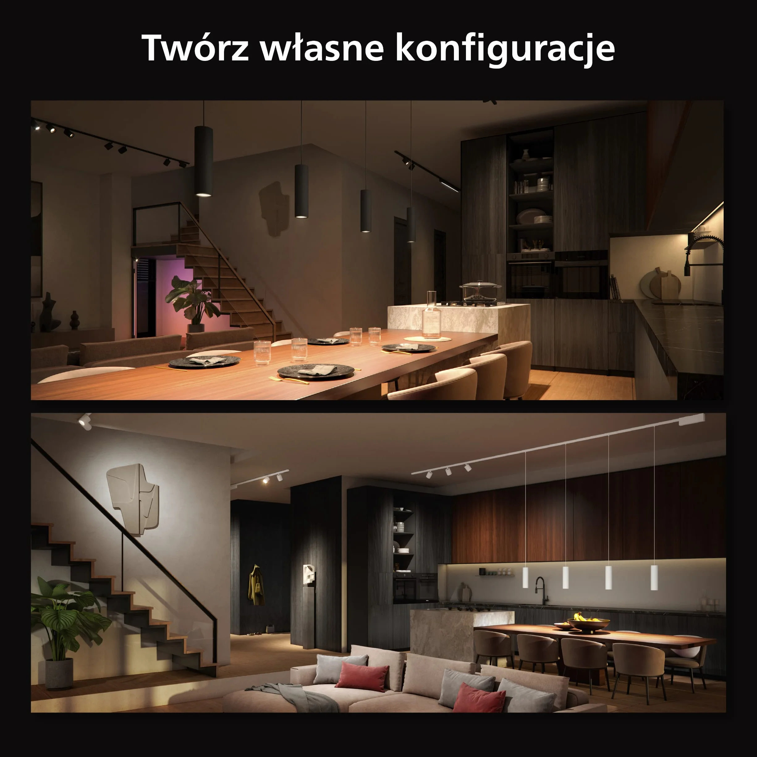 Philips Hue White and color ambiance Reflektor Perifo (czarny)