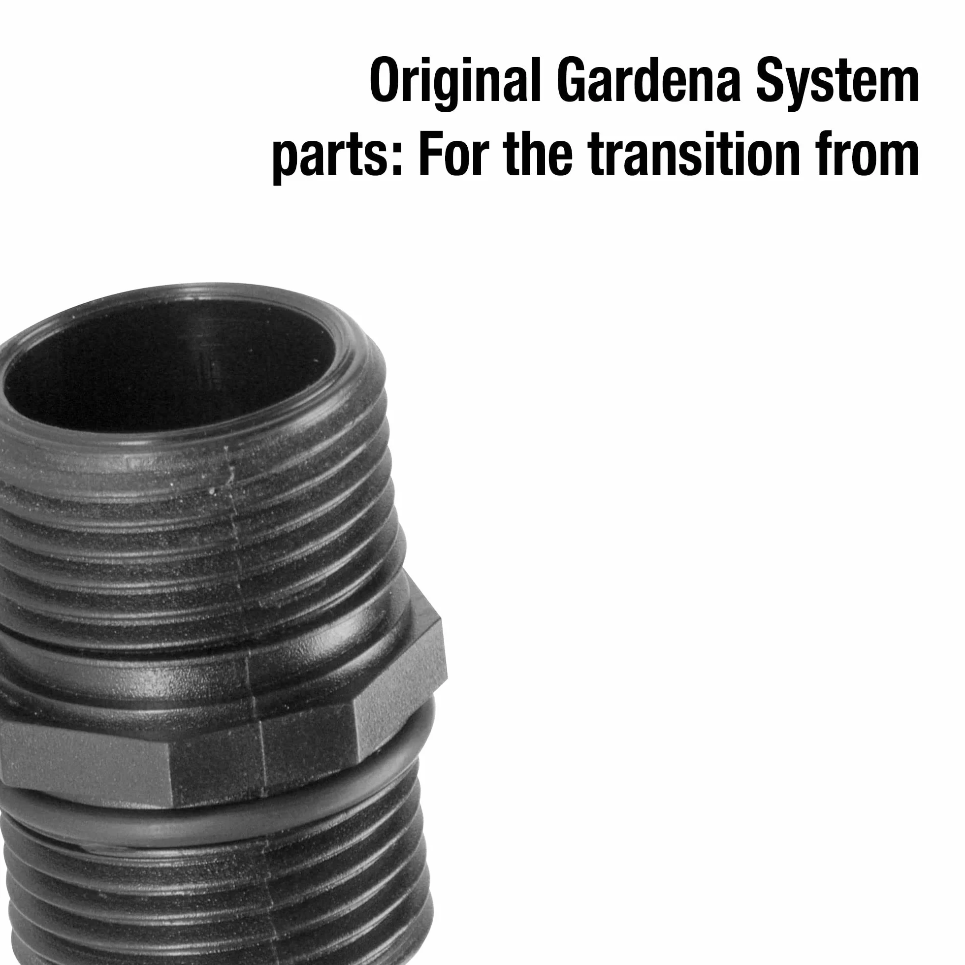 Gardena złączka do pompy 33,3 mm: przejściówka do podłączania pomp do systemu złączkowego węży do wody Gardena (1745-20)