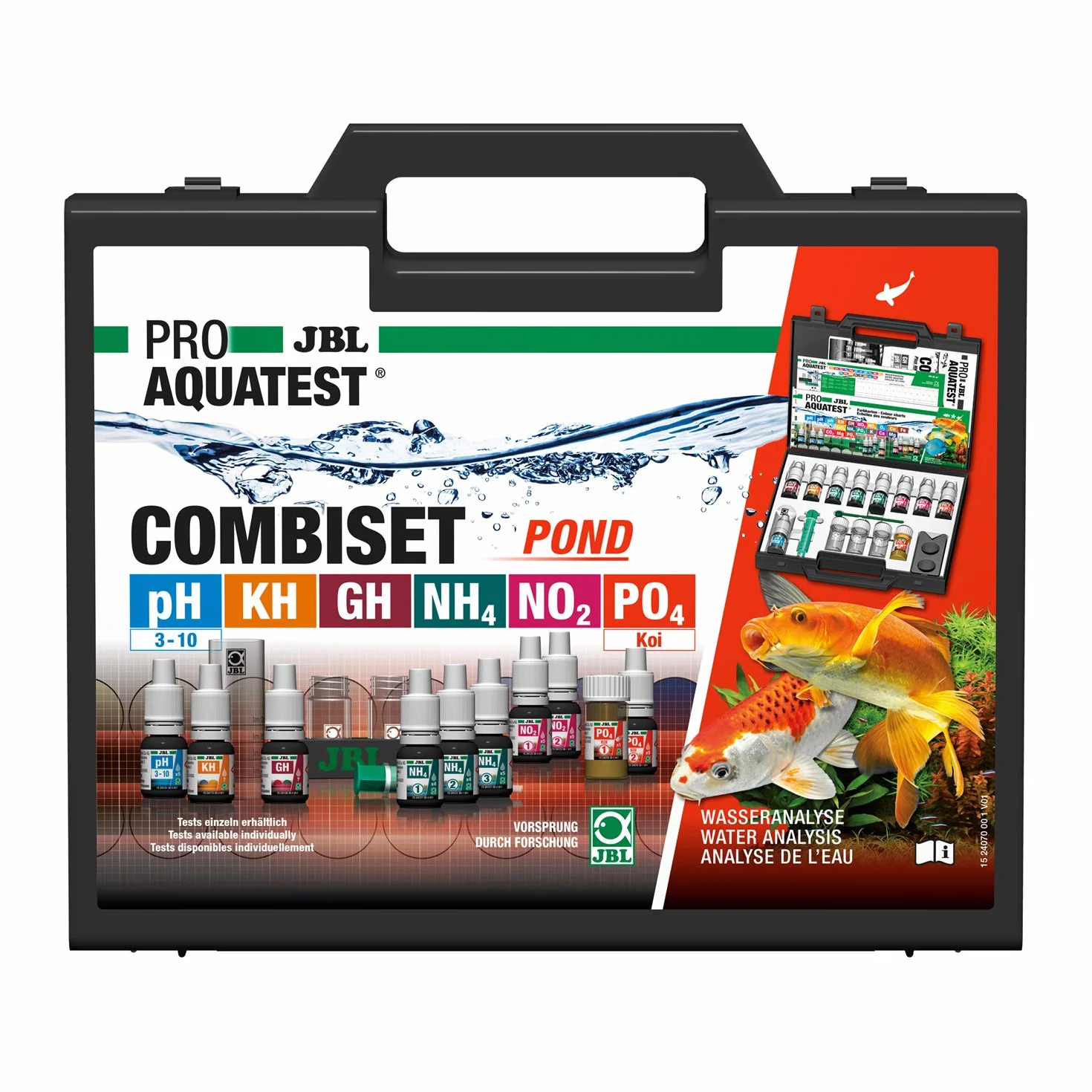 JBL Proaquate Combiset Pond walizka testowa 6 testów akcesoria do stawów koi