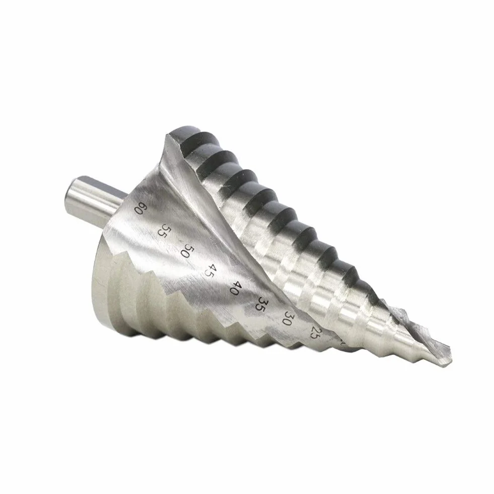 Wiertła do metalu, wiertło stopniowe z rowkiem spiralnym, wiertło stopniowe HSS 4-32 mm 6-60 mm wiertło stopniowe z rowkiem spiralnym wiertło pagoda trójkątny uchwyt dłuto wiertarka stożkowa stopniowa