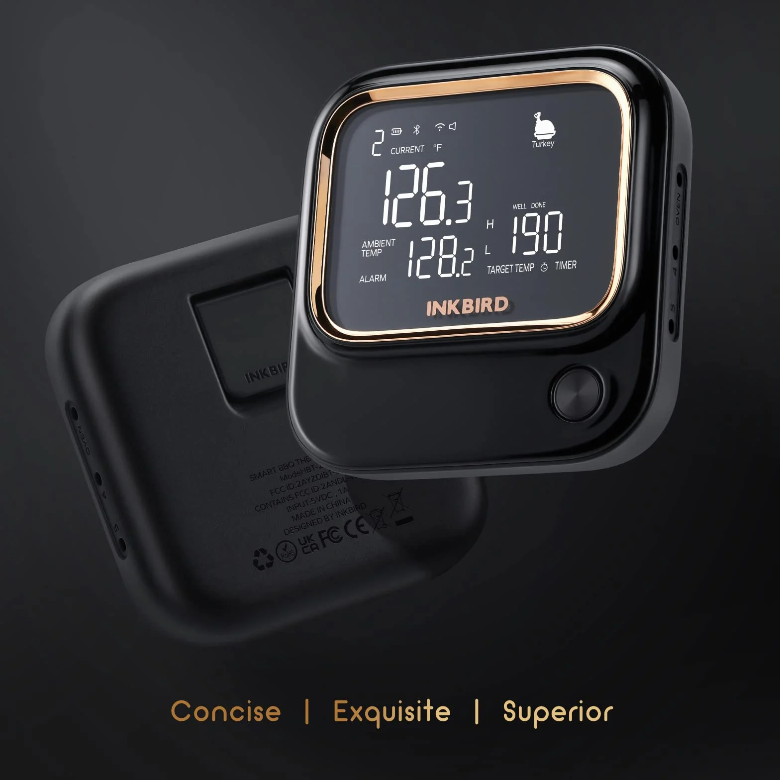Inkbird IBT-26S termometr do mięsa Bluetooth 5.1 WiFi termometr z 4 czujnikami temperatury