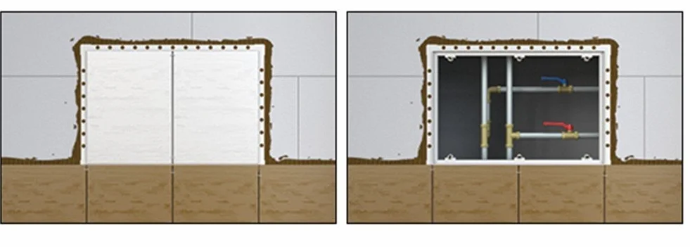 Drzwi rewizyjne klapa rewizyjna magnetyczna z możliwością kafelkowania: 200 x 250 mm
