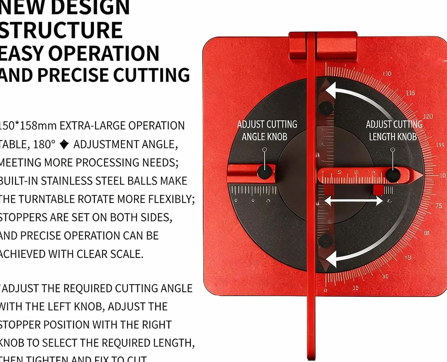 Precyzyjne narzędzie tnące do modelarstwa, kąt obrotu o 180°, wszechstronny zakres cięcia 3-49 mm do prac hobbystycznych i projektów DIY
