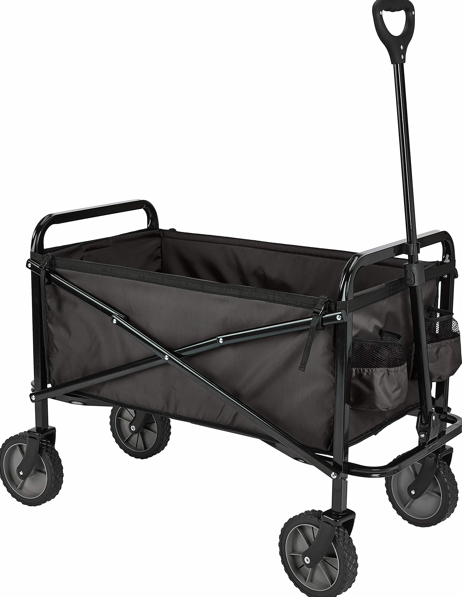 Amazon Basics Wózek do Ogrodu, Czarny, ‎103.89 x 50.8 x 70.1 cm