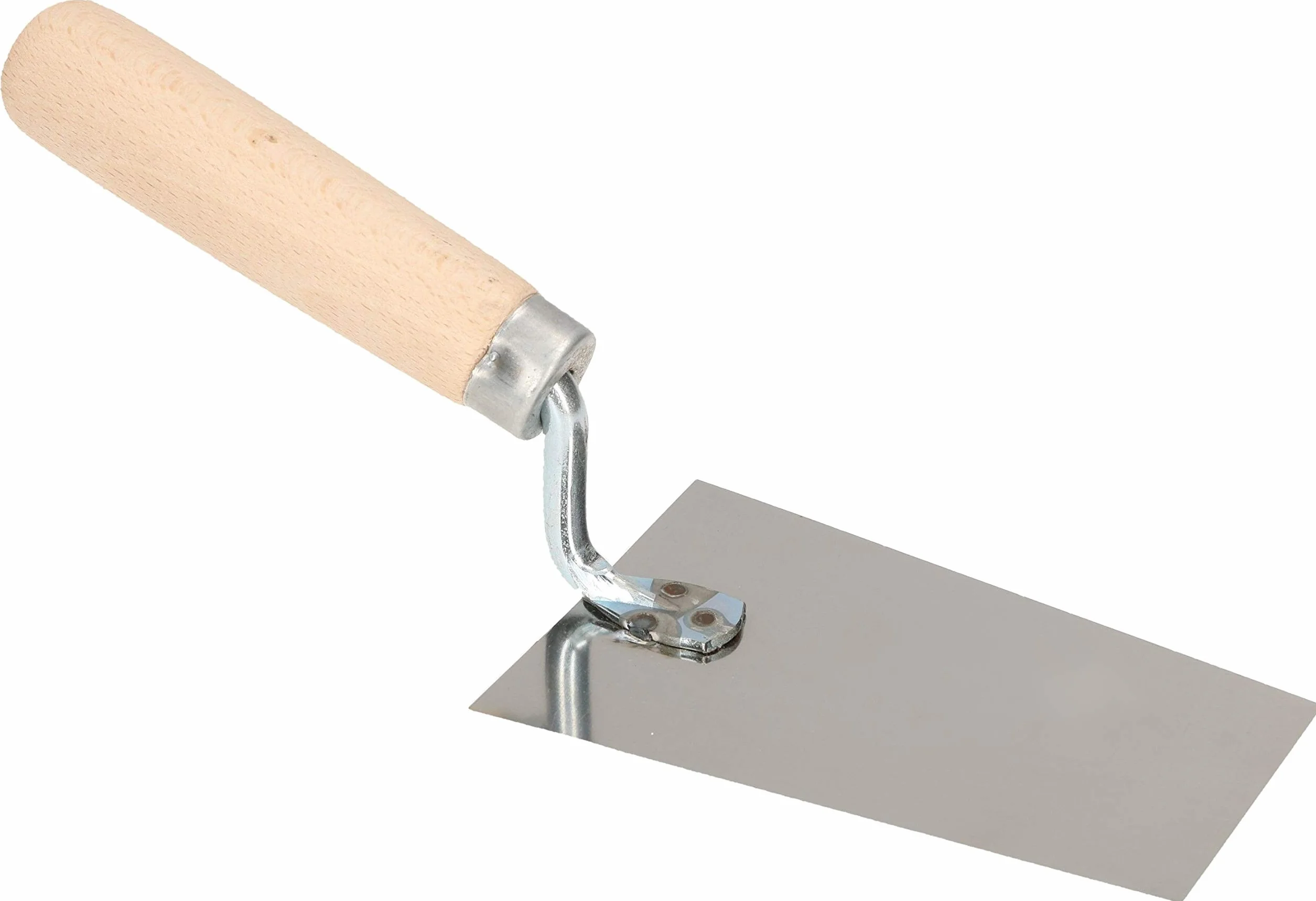 KOTARBAU® Kielnia trapezowa ze stali szlachetnej 130mm x 63mm z drewnianym uchwytem