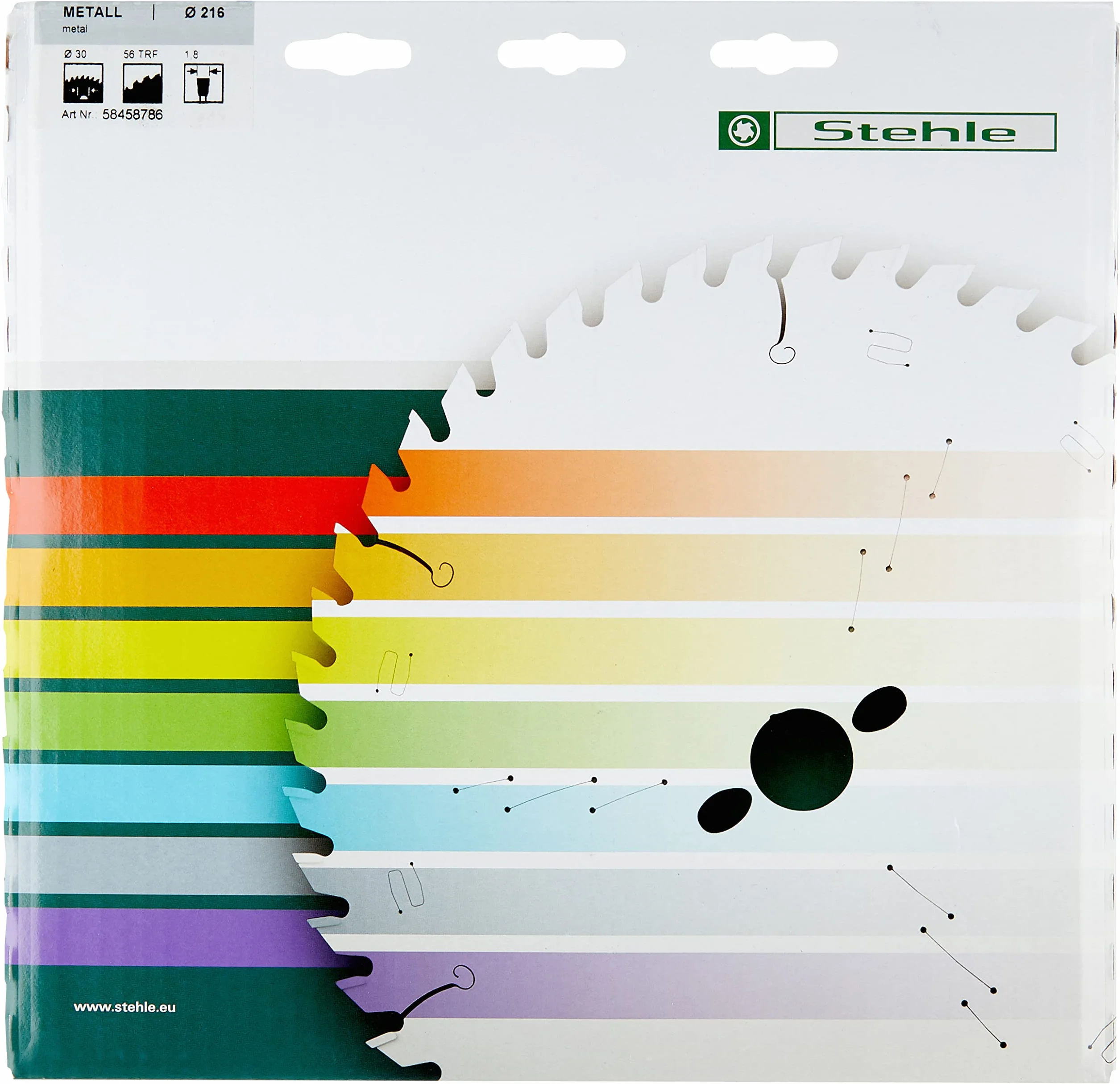 Stehle HW Mega-Steel tarcza pilarska metalowa 216x1,8/1,4x30mm Z=56 Trapezowo-płaski