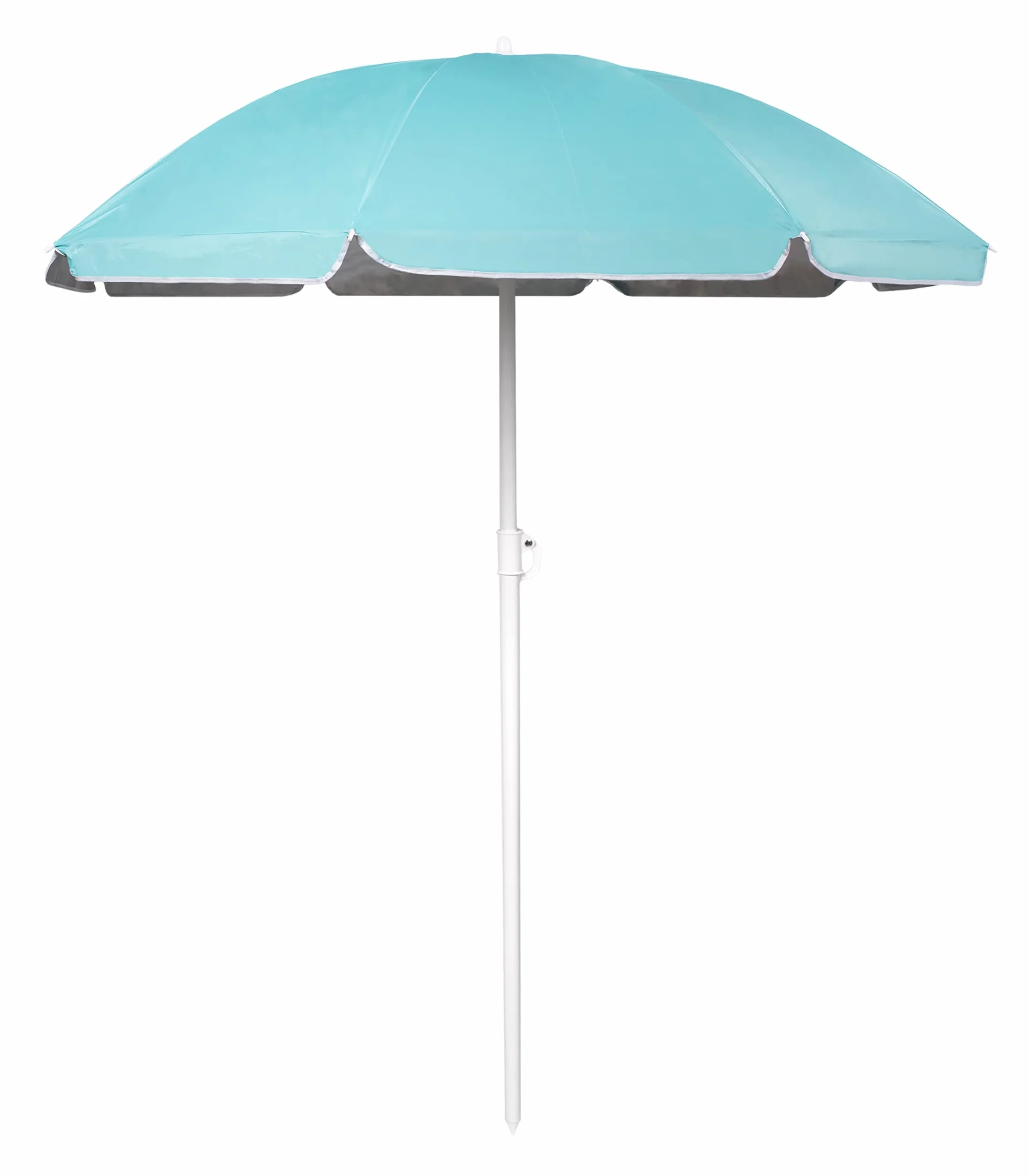 Parasol plażowy, ochrona przed słońcem, ochrona przed słońcem, z kołkiem do wbijania w ziemię, 160 cm, 180 cm, uchylny drążek aluminiowy