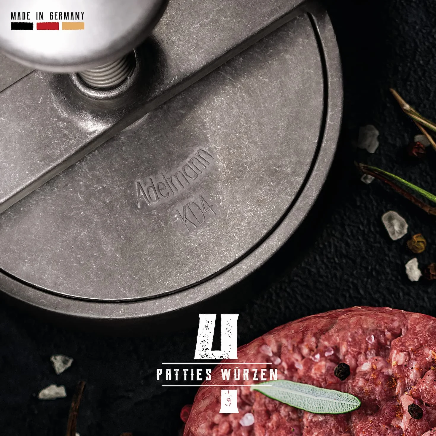 Burger Press XL 4,9 cala powłoka nieprzywierająca Hamburger Patty Maker