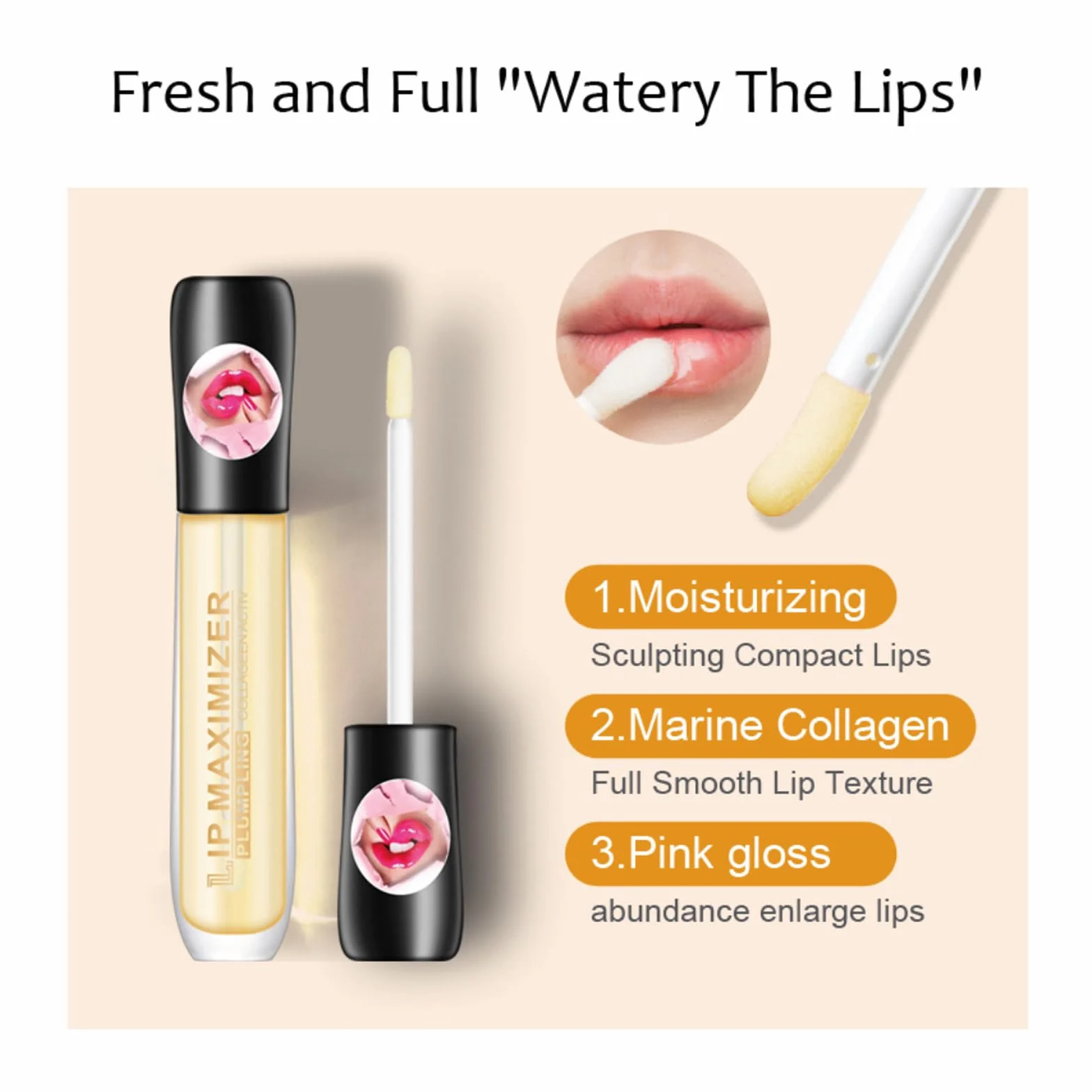 Serum zwiększające objętość ust, olejek do ust, błyszczyk do ust, nawilżający błyszczyk do ust, olejek do ust z rozpylaczem, nawilżający wypychanie ust, 1-19