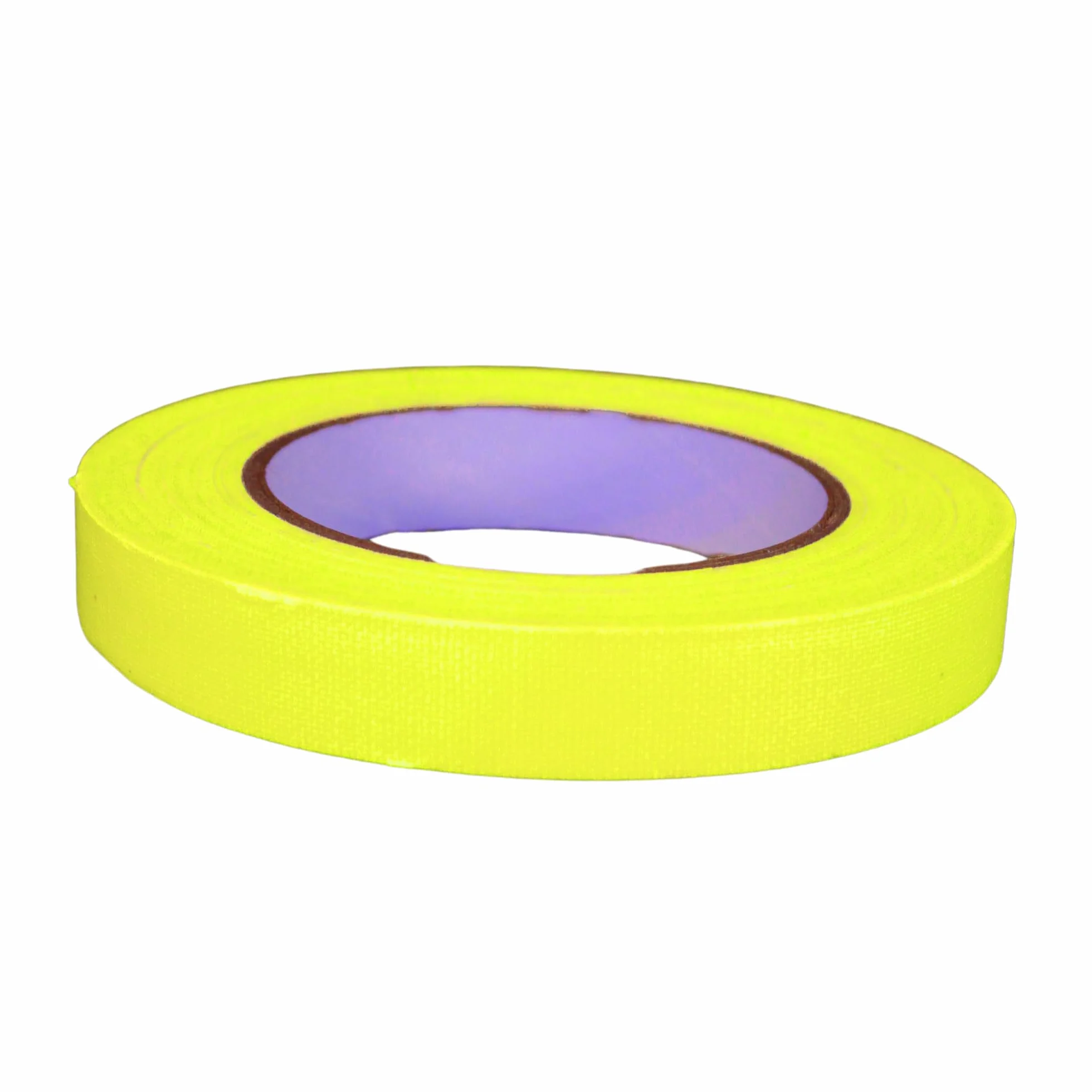 UV FLOOR - Fluo Żółty Gaffer 19mm X 25M - Gaffer Premium Quality - Akcesoria fluorescencyjne - Impreza - Dekoracyjna taśma klejąca -