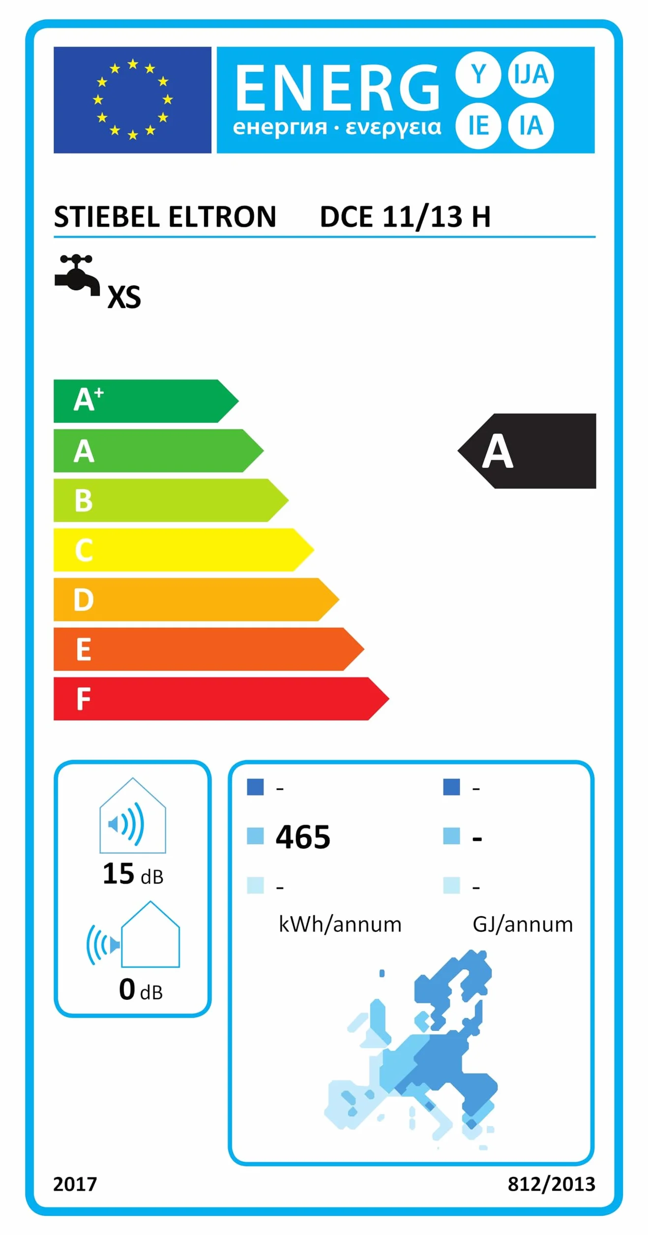 STIEBEL ELTRON Elektroniczny kompaktowy ogrzewacz przepływowy DCE 11/13 H, do kuchni, przyłącze stałe 400 V, możliwość współpracy z instalacją solarną, montaż powyżej punktu poboru, 232792