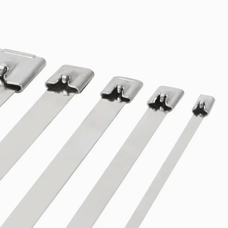 metalowe opaski kablowe, Około 10 sztuk samoblokujących metalowych opasek zaciskowych 7,9 mm wielofunkcyjnych ze stali nierdzewnej 304(100mm)