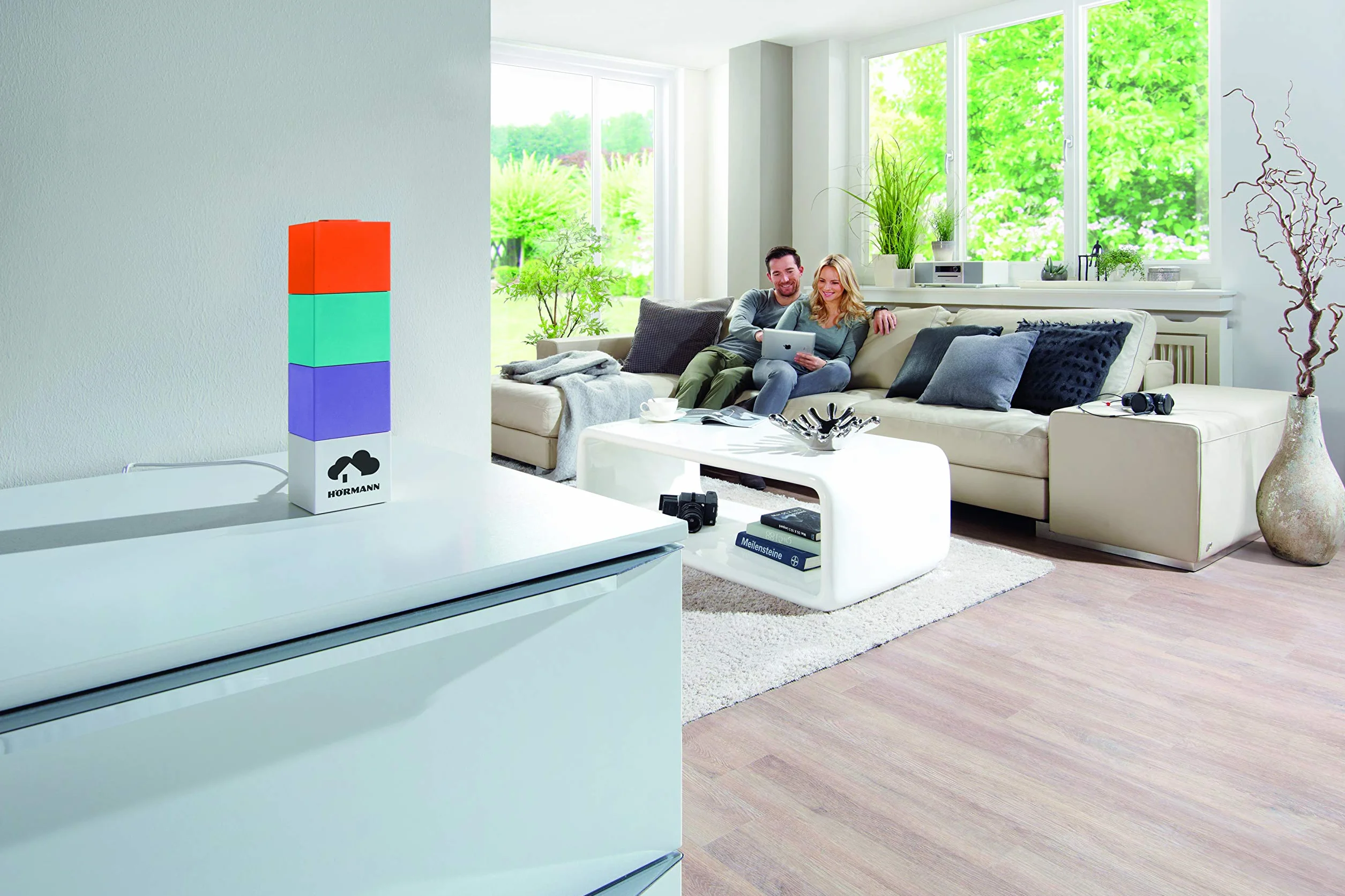 Hörmann homee Brain 4510101 kostka podstawowa (do sterowania urządzeniami Hörmann, systemem Smart Home, do obsługi napędu bram, zamków drzwi wejściowych itp., opcjonalnie rozszerzalna)