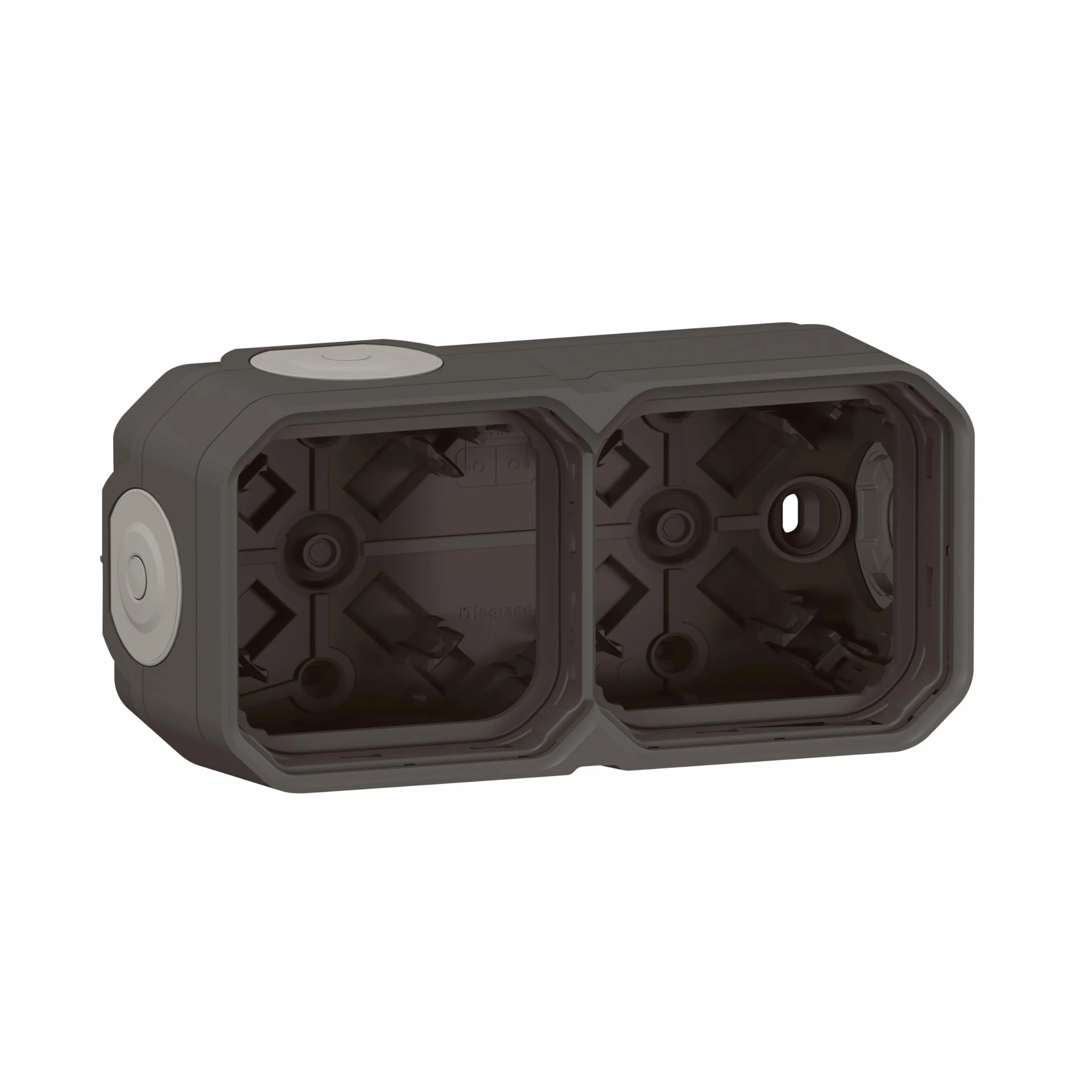 Legrand Plexo New 2-fach Gehäuse, horizontal und vertikal, anthrazit (069602L)