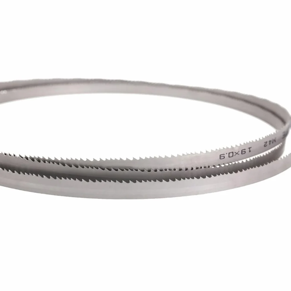 Brzeszczot do piły taśmowej, Brzeszczoty do pił taśmowych do metalu 4-10TPI, 93 X 3/4 cala M42 Bimetalowe brzeszczoty do pił taśmowych, brzeszczoty do pił taśmowych HSS do cięcia aluminium miedź mosią
