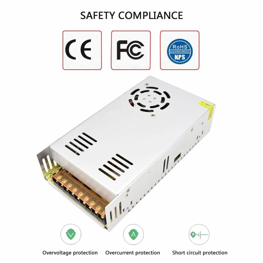 Zasilacz 5V 60A, AC 110/220 V na DC 5V 300W Uniwersalny Regulowany Zasilanie 5V DC Transformator