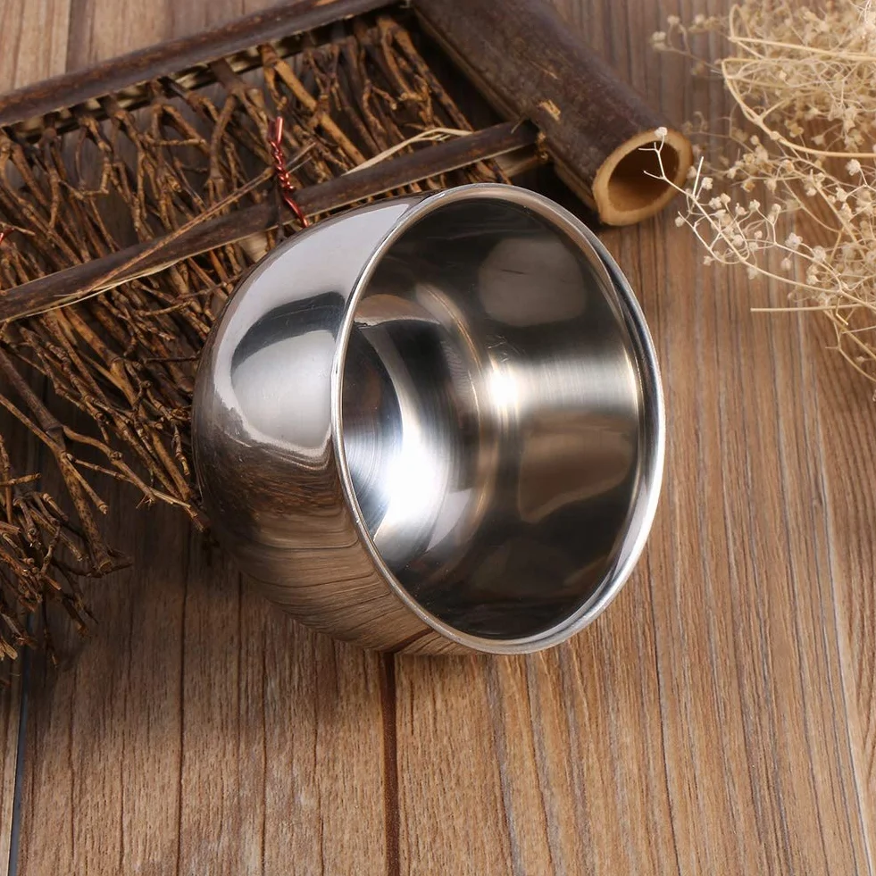 0, Miska do golenia ze stali nierdzewnej, Asixx Durable Męski uchwyt na mydło do golenia ze stali nierdzewnej Cream Cup miska naczynia miska duża miska łatwe tworzenie piany, 1
