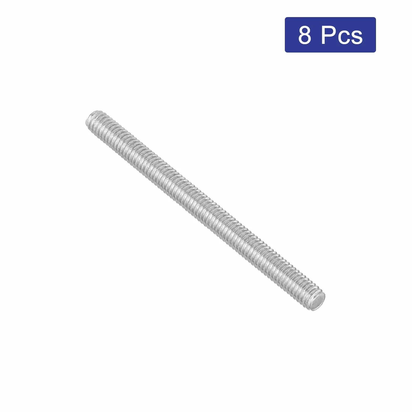 QUARKZMAN 8 szt. Pręt z pełnym gwintem, M4x50mm Stal nierdzewna 304 Szpilki Pręt z gwintem prawym M4-0,7 Drut kromowy do montażu mebli maszyn