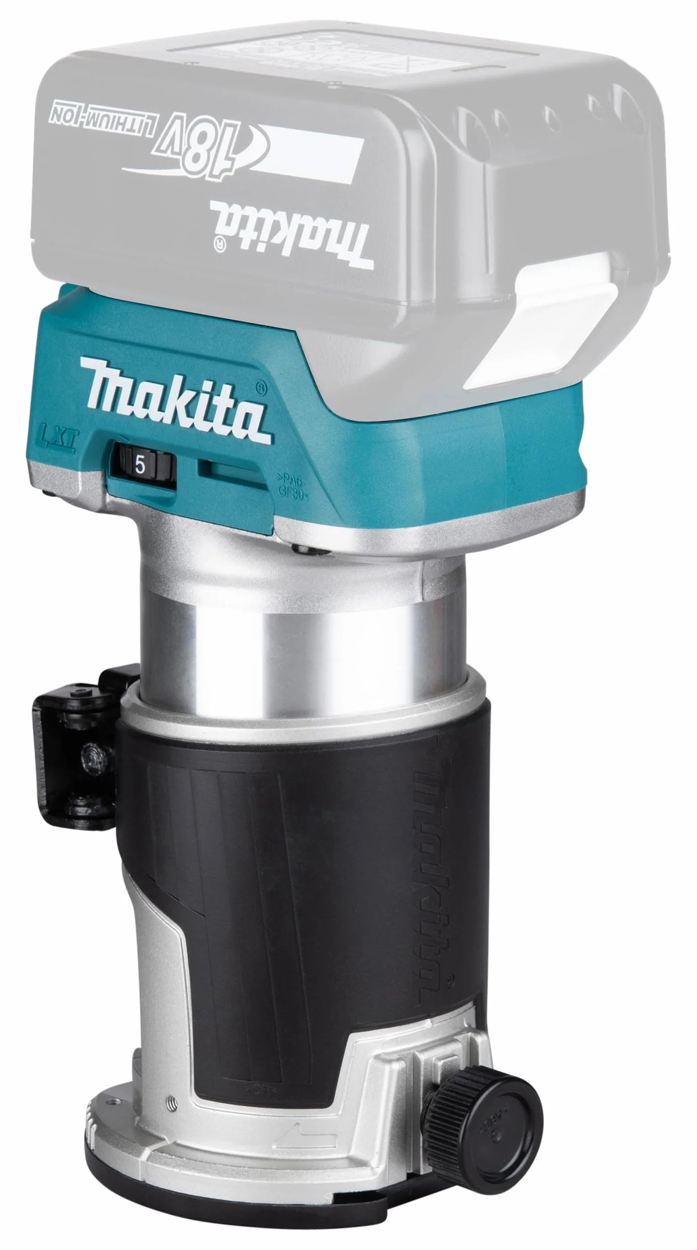 Makita DRT50ZJX2 Frezarka Wielofunkcyjna, 800 W, 18 V, Niebieski, 13.4 x 8.9 x 22.6 cm