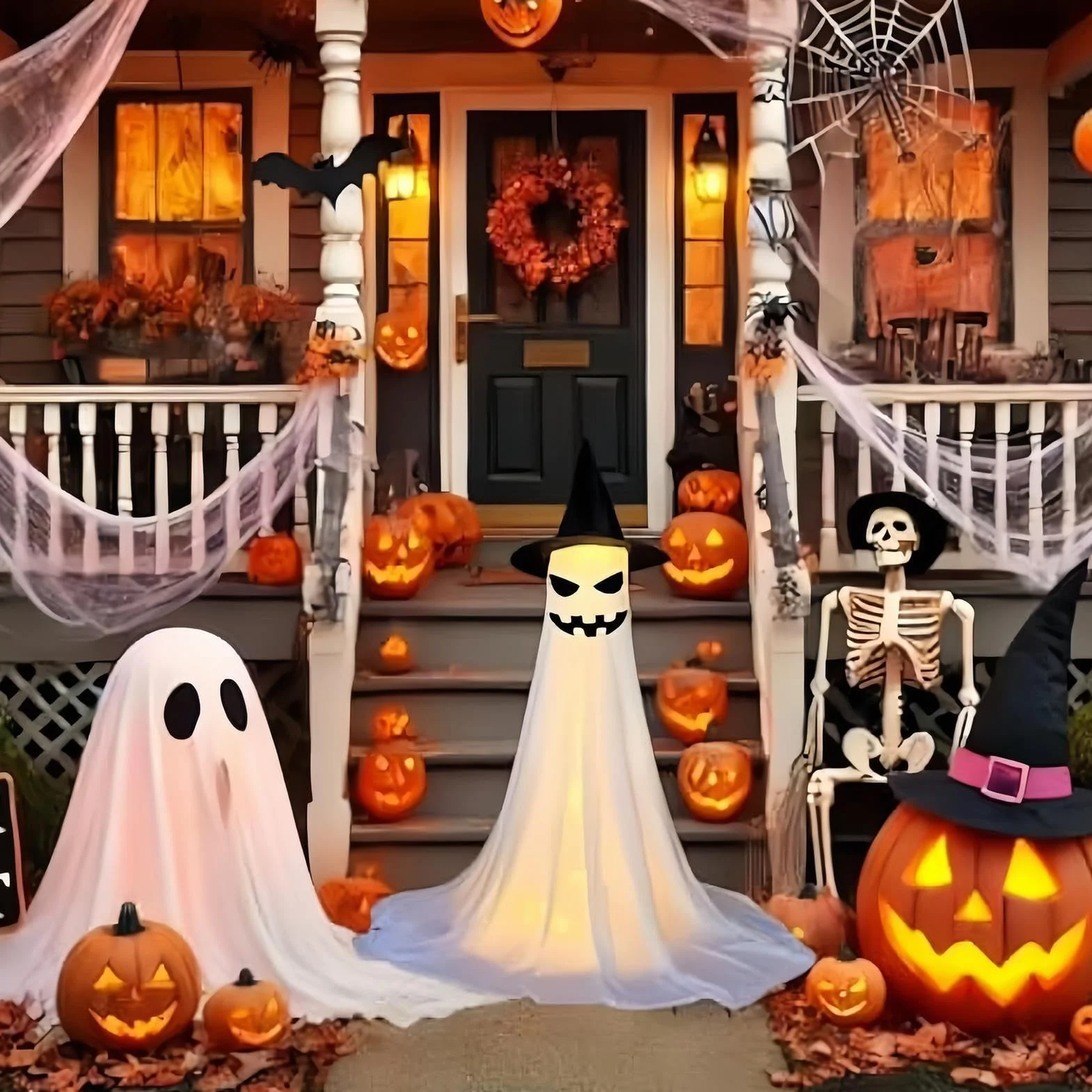 Halloween duch | Halloween dekoracja do wnętrz – straszny prezent do kuchni, pokoju, ogrodu, na okno, do łazienki, sypialni