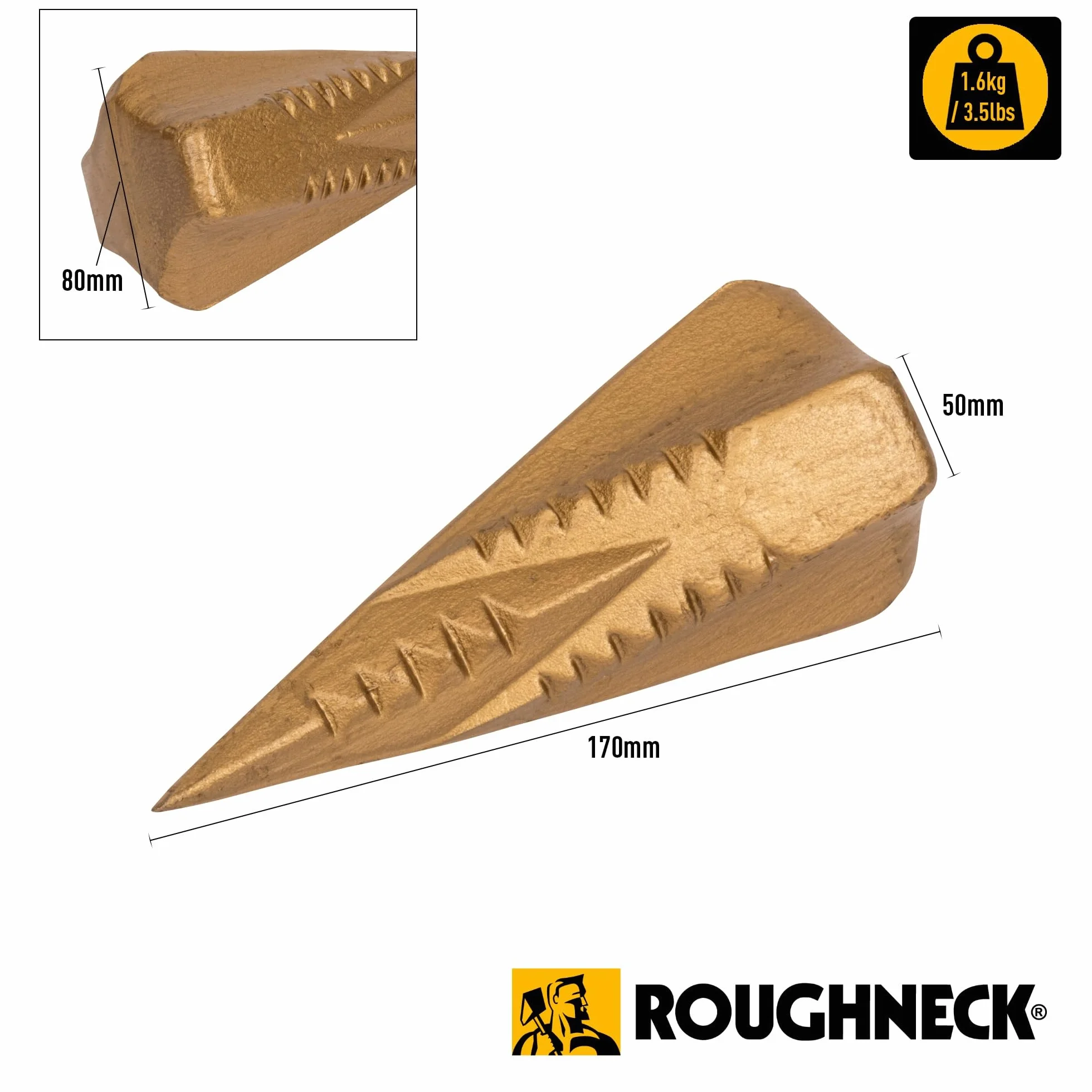 Roughneck Peddinghaus Klin do łupania drewna złoty 51334-0001