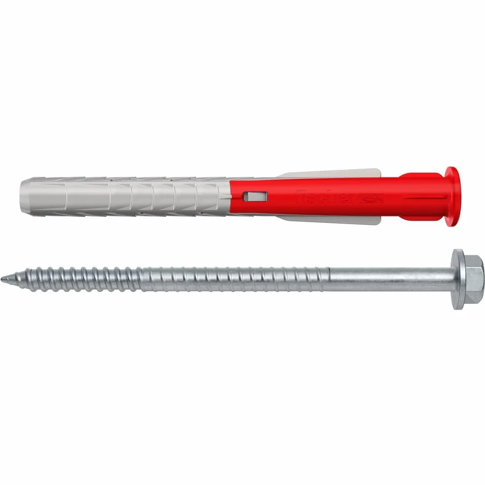 fischer 10 x 100 mm wytrzymałe mocowania ścienne Dot & Dab – zestaw wsporników do telewizora – płyty gipsowo-kartonowe nad blokowymi kołkami i śrubami ściennymi. Uchwyty do telewizora, grzejniki,