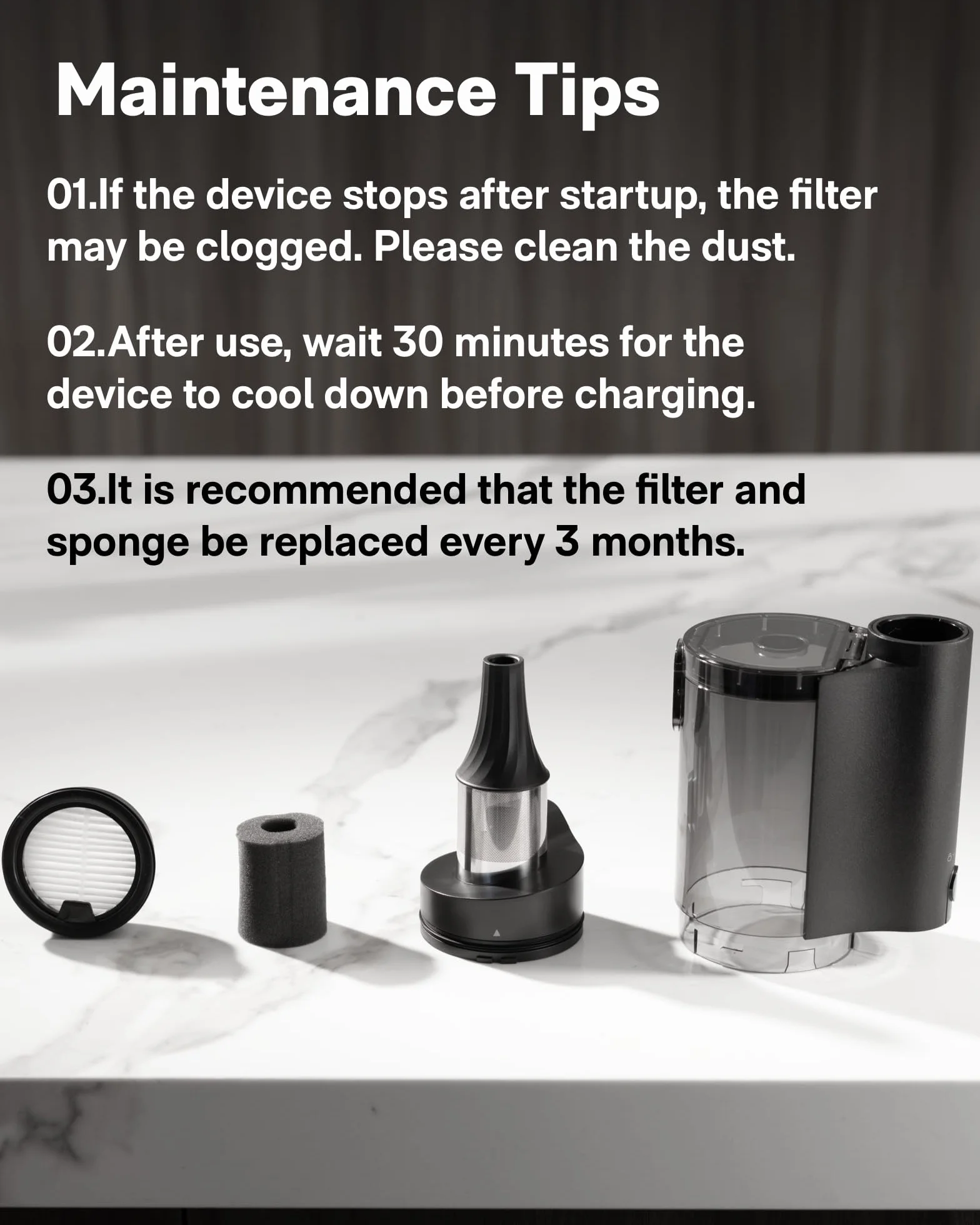 HOTO Filtr wymienny (BlowVac) 4-pak