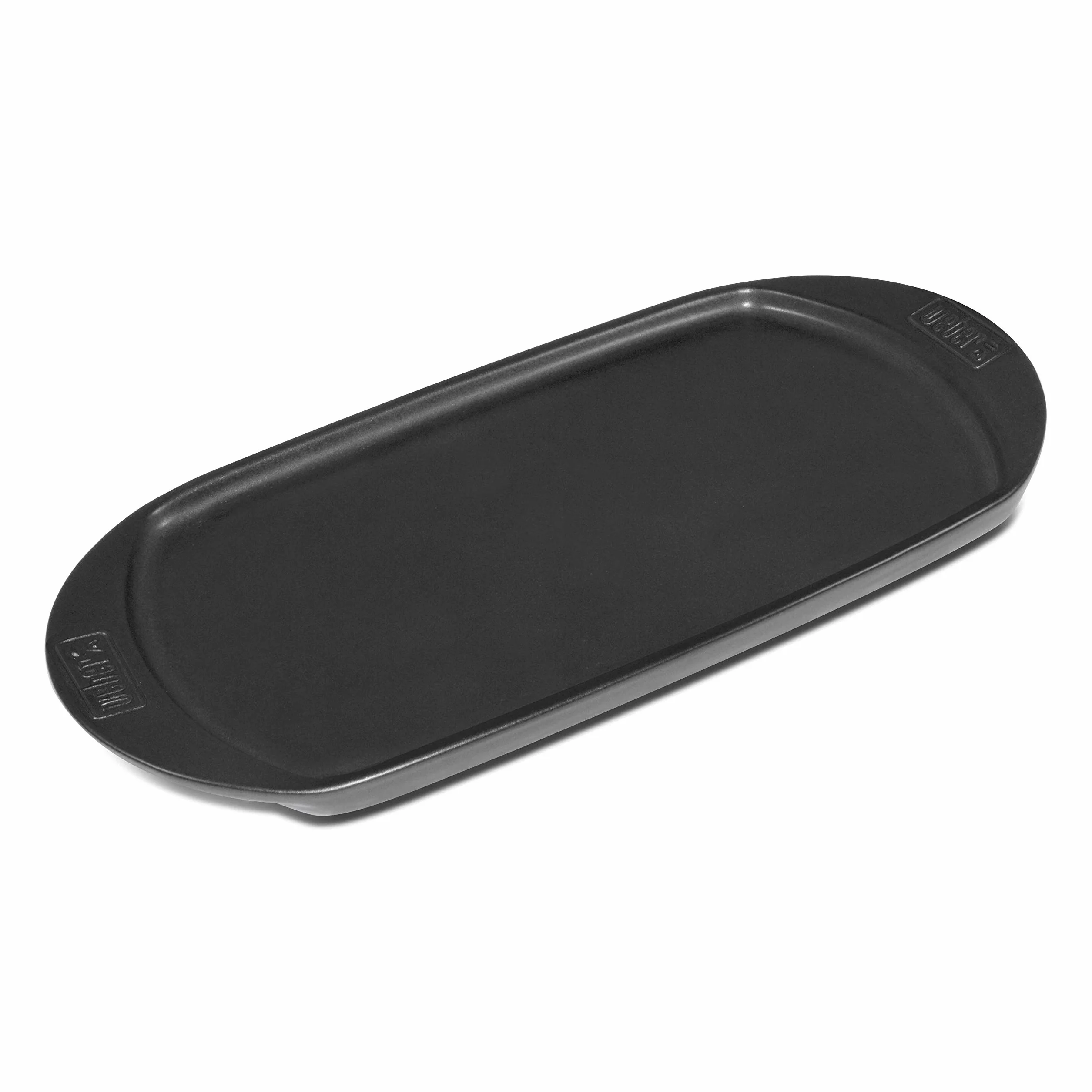 Weber Ceramiczna płyta grillowa Plancha Mała 40x22 cm Patelnia BBQ z ceramiczną powłoką nieprzywierającą Czarna