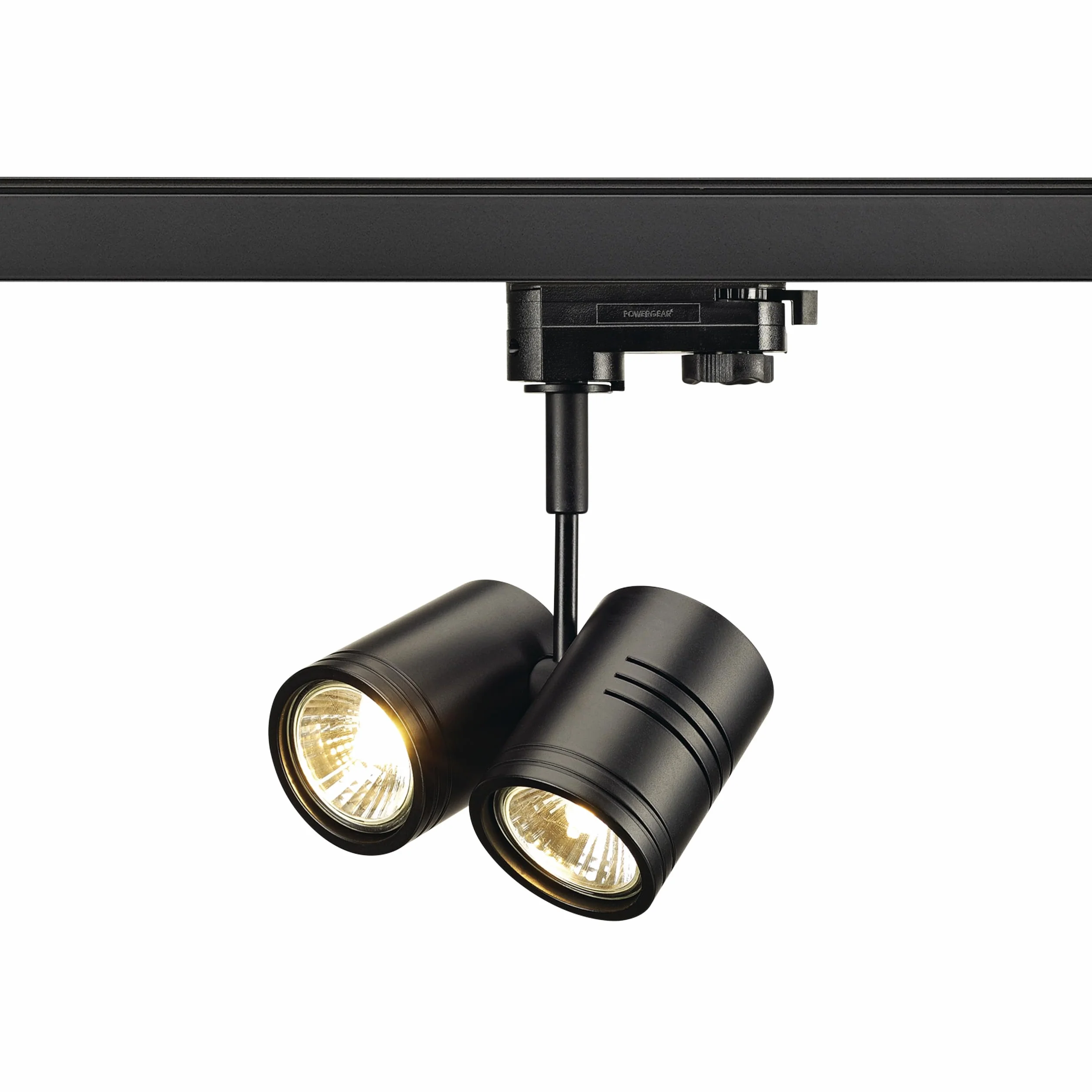 SLV Spot do systemu 3-fazowego SLV BIMA 2 / reflektor, spot LED, reflektor sufitowy, lampa sufitowa, system szynowy, oświetlenie wewnętrzne / GU10 50W czarny