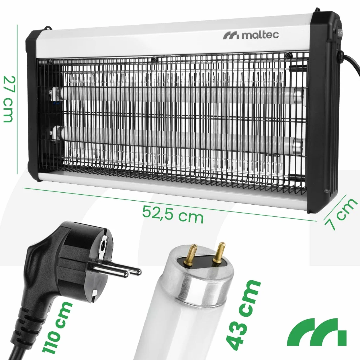 MalTec Elektryczna pułapka na owady MasterKiller 30 W UV lampa przeciw komarom