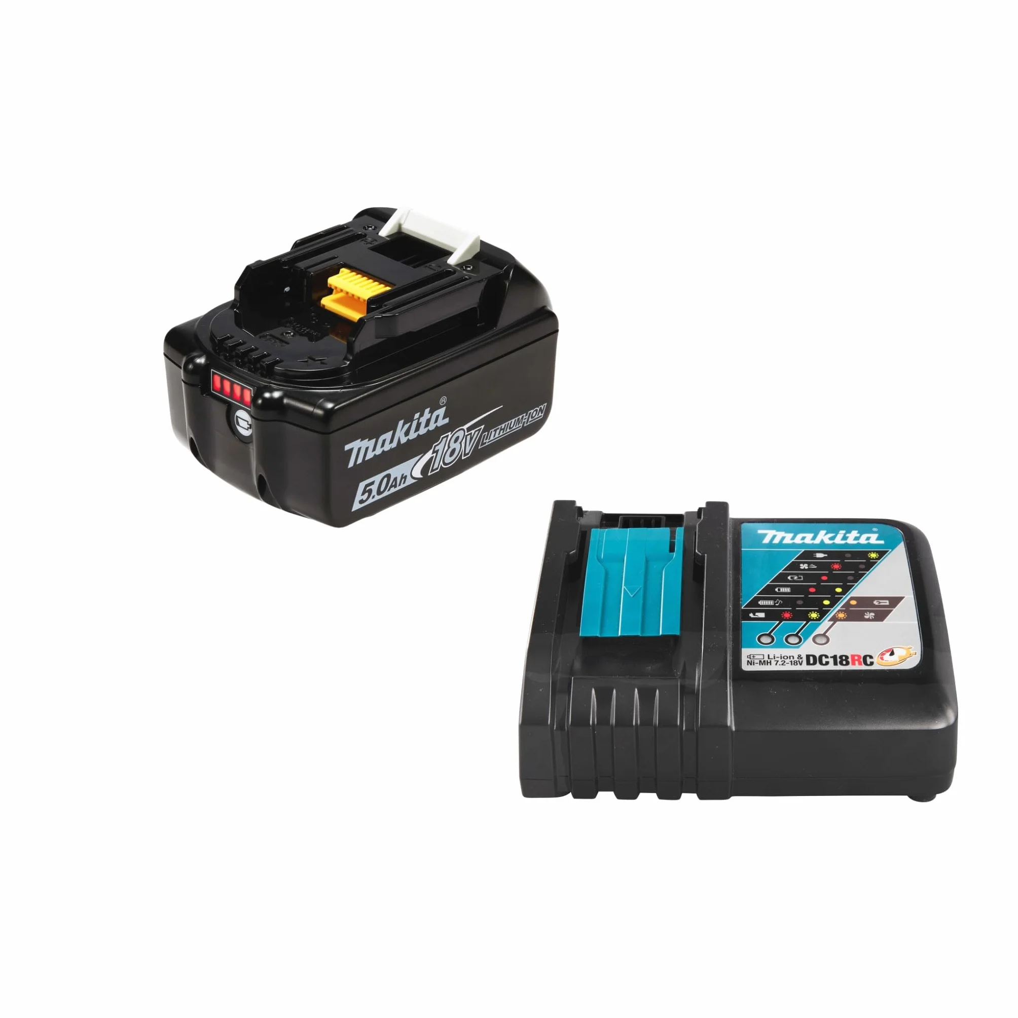 Makita 18 V Power Source Kit + 1 x akumulator BL1850B 5,0 Ah + ładowarka DC18RC