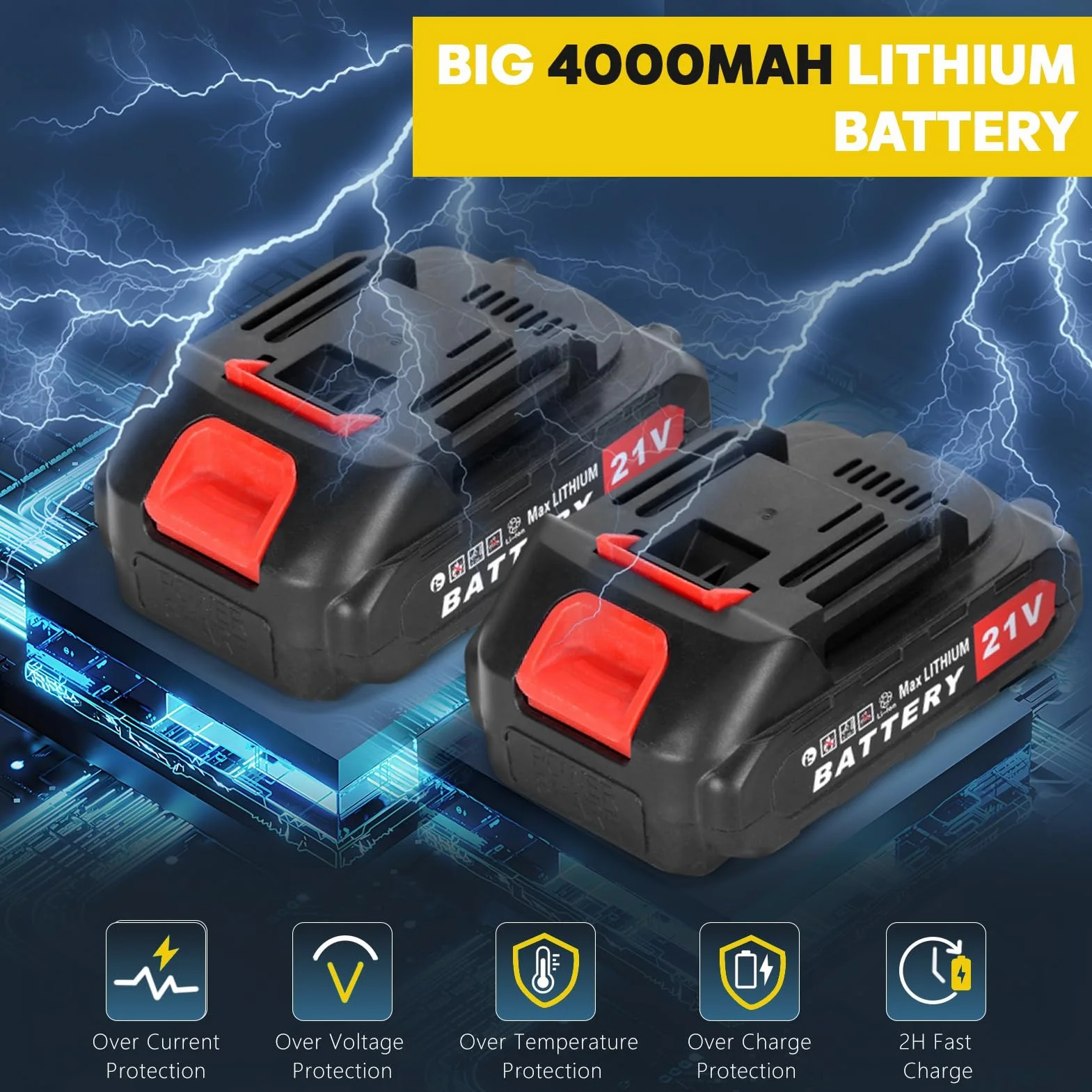 Bezprzewodowa mini piła łańcuchowa 2 w 1 21 V z 2 bateriami do przycinania drzew