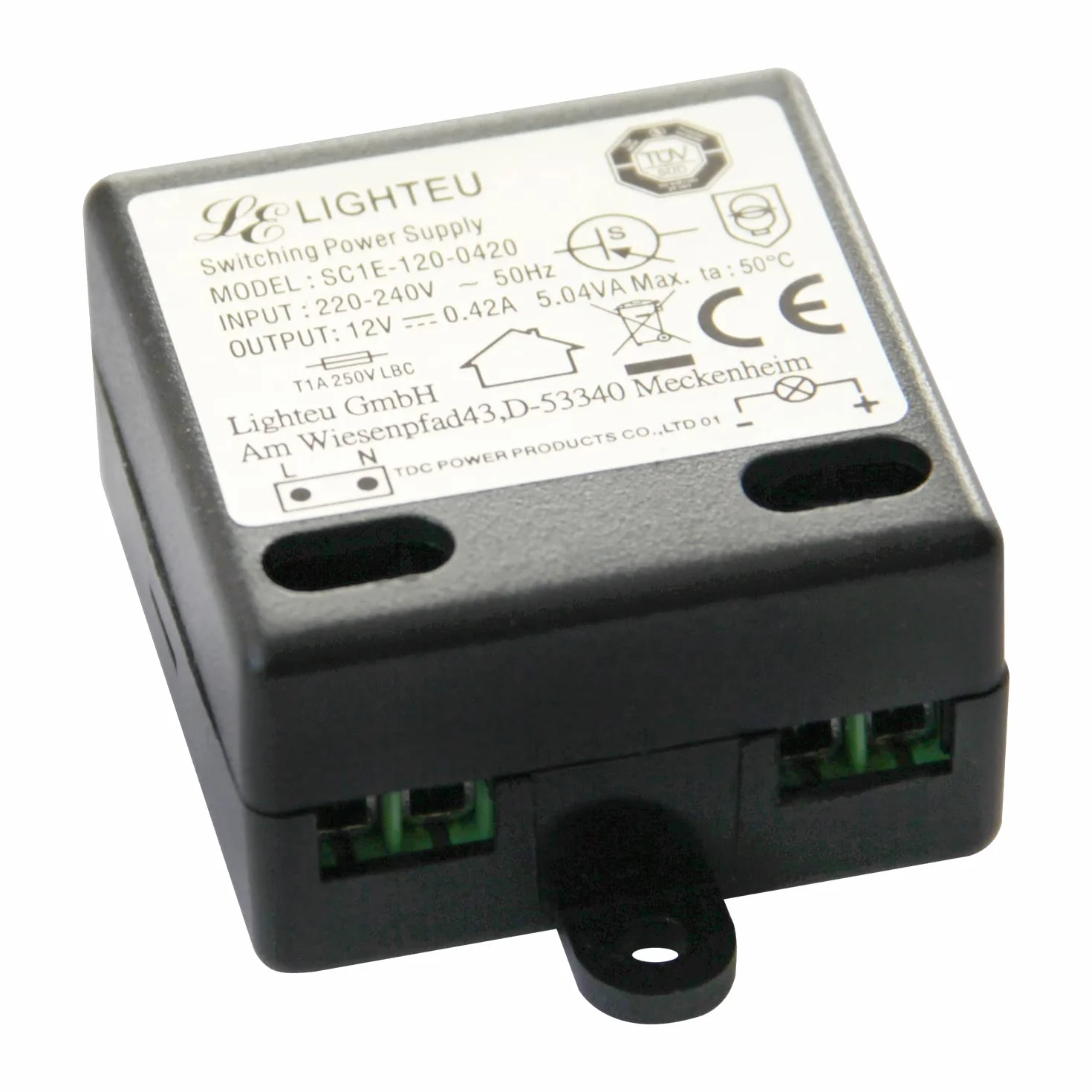 lighteu, zasilacz LED 5 W, 12 V DC, 0,42 A stała napięcie dla lamp LED, SC1E 120 0420