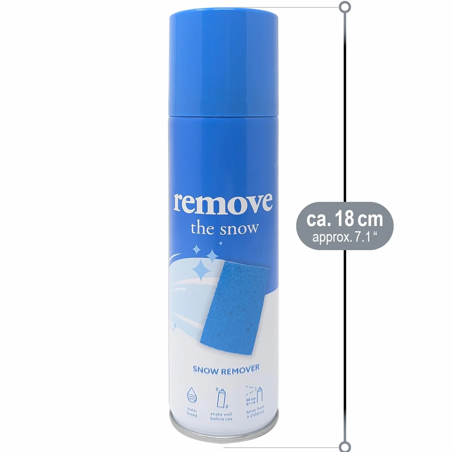 COM-FOUR® środek do usuwania śniegu spray do okien i luster świecący w ciemności