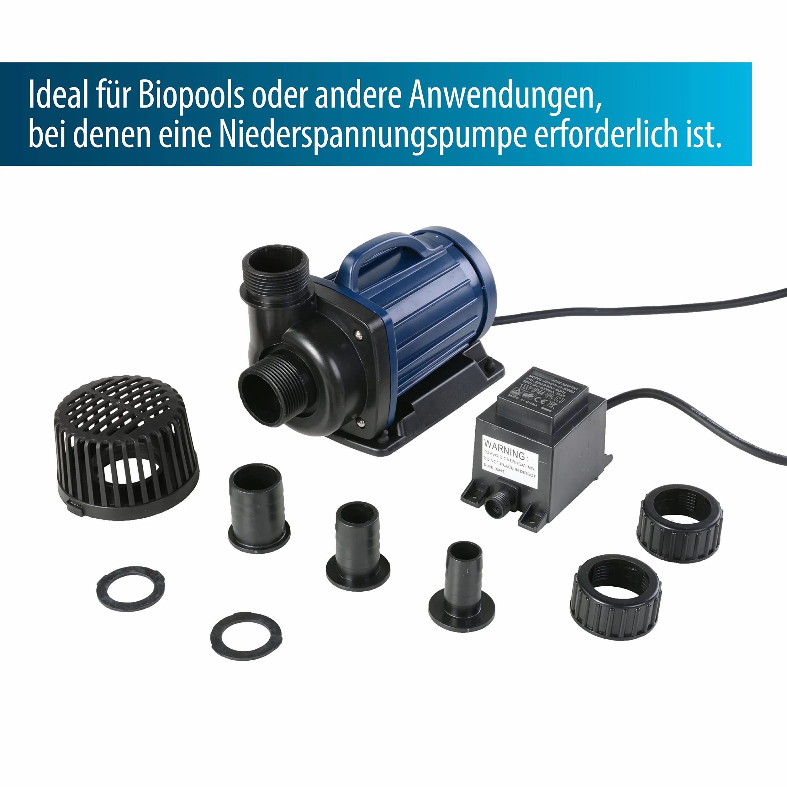 AquaForte Pompa do stawu DM 12 000 12 V 90 W 12 000 l/h 5,5 m