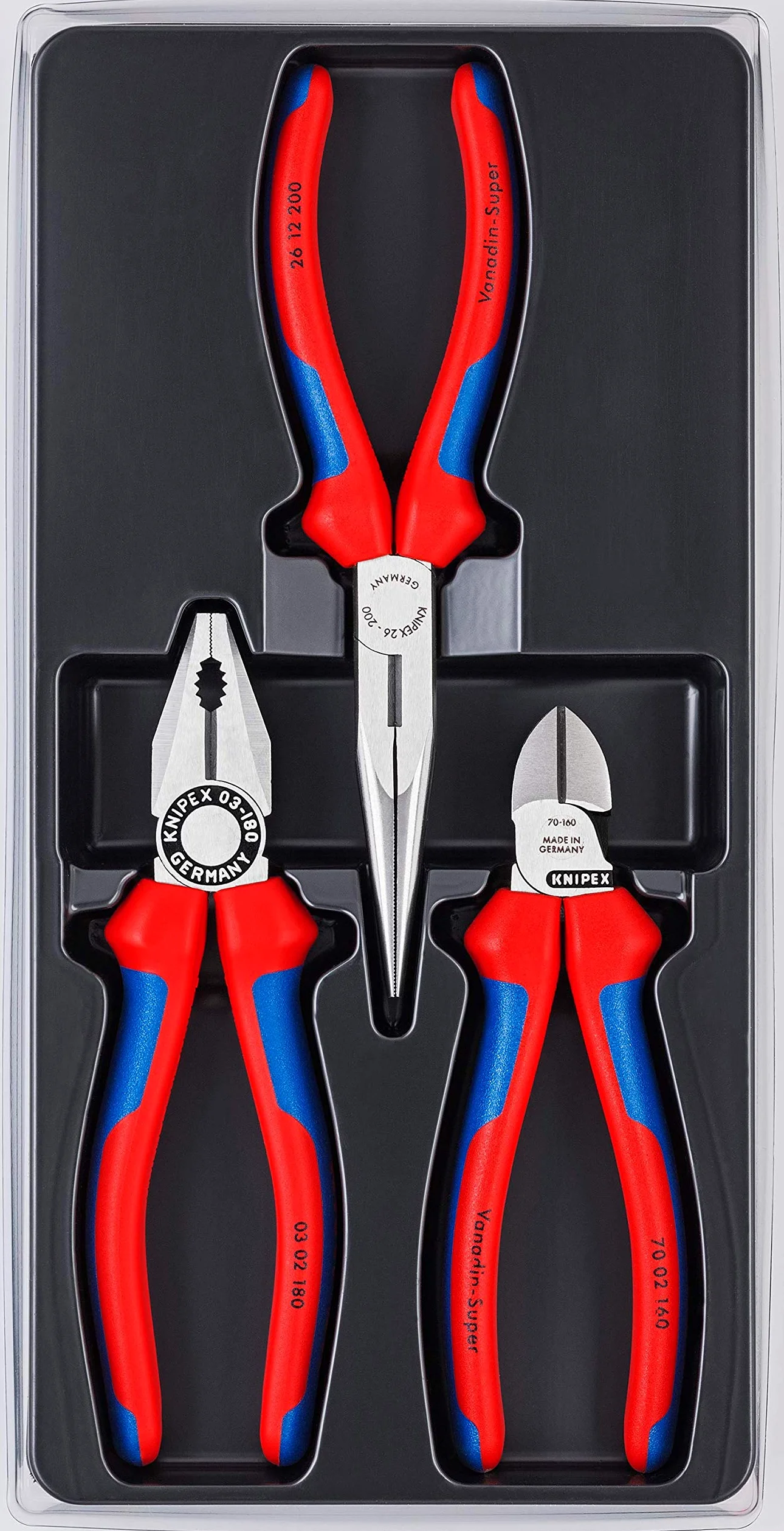 Knipex Zestaw szczypiec do prac warsztatowych i serwisowych karta do sprzedaży w systemie & Uniwersalne narzędzie do ściągania izolacji KNIPEX ErgoStrip, pakiet samoobsługowy