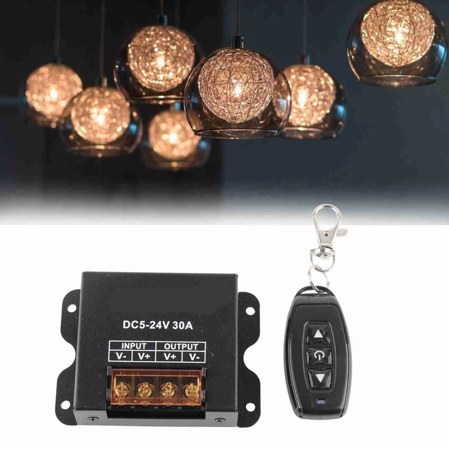 Sterownik ściemniacza LED Jednokolorowy Sterownik ściemniacza LED Monochromatyczne światło ze ściemniaczem 3 Klawisze RF Bezprzewodowy Pilot o Dużej Mocy do Jednokolorowych świateł Taśmowych