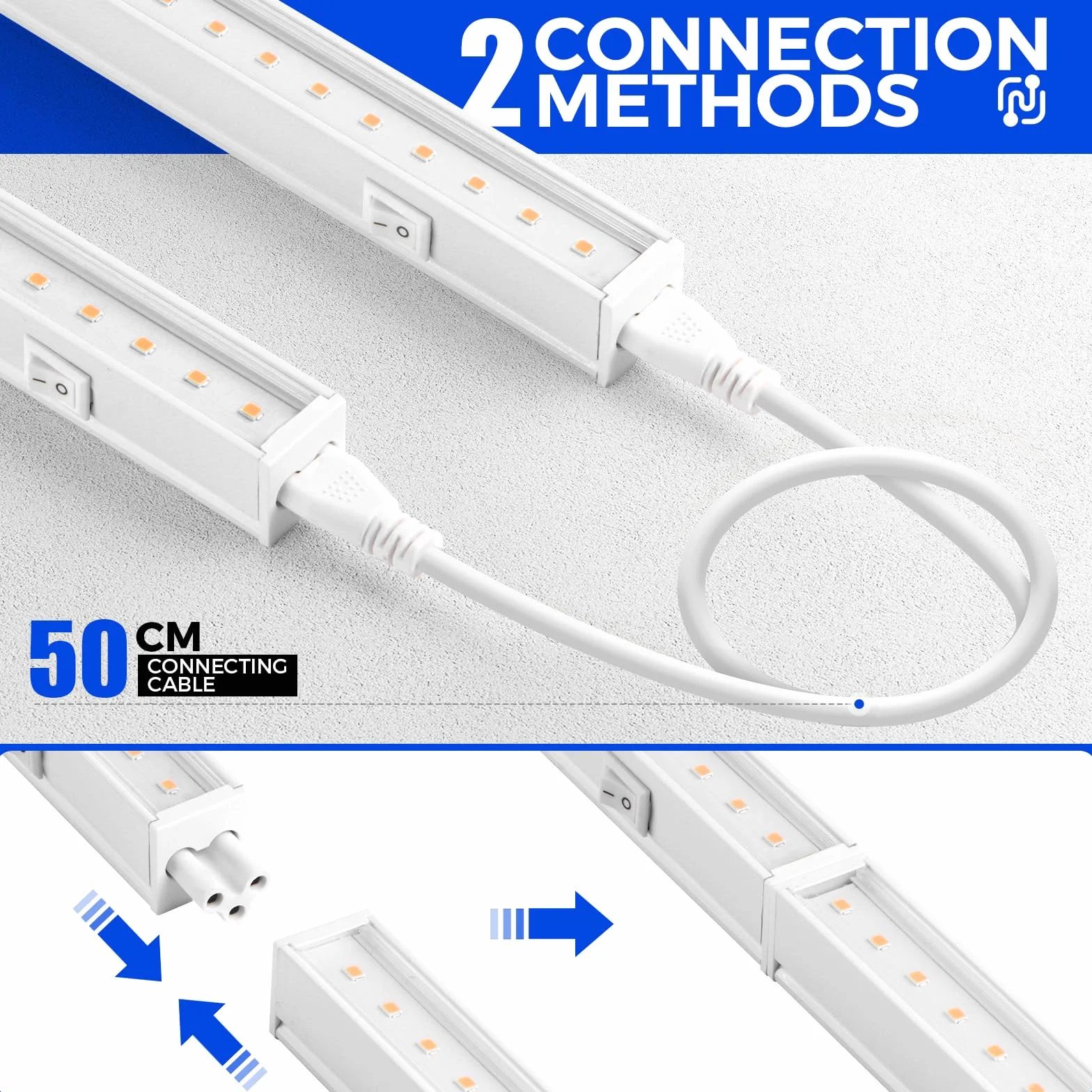 Barrina T5 LED Lampa do Roślin 59cm 40W Pełne Spektrum Światła Zestaw 4 szt