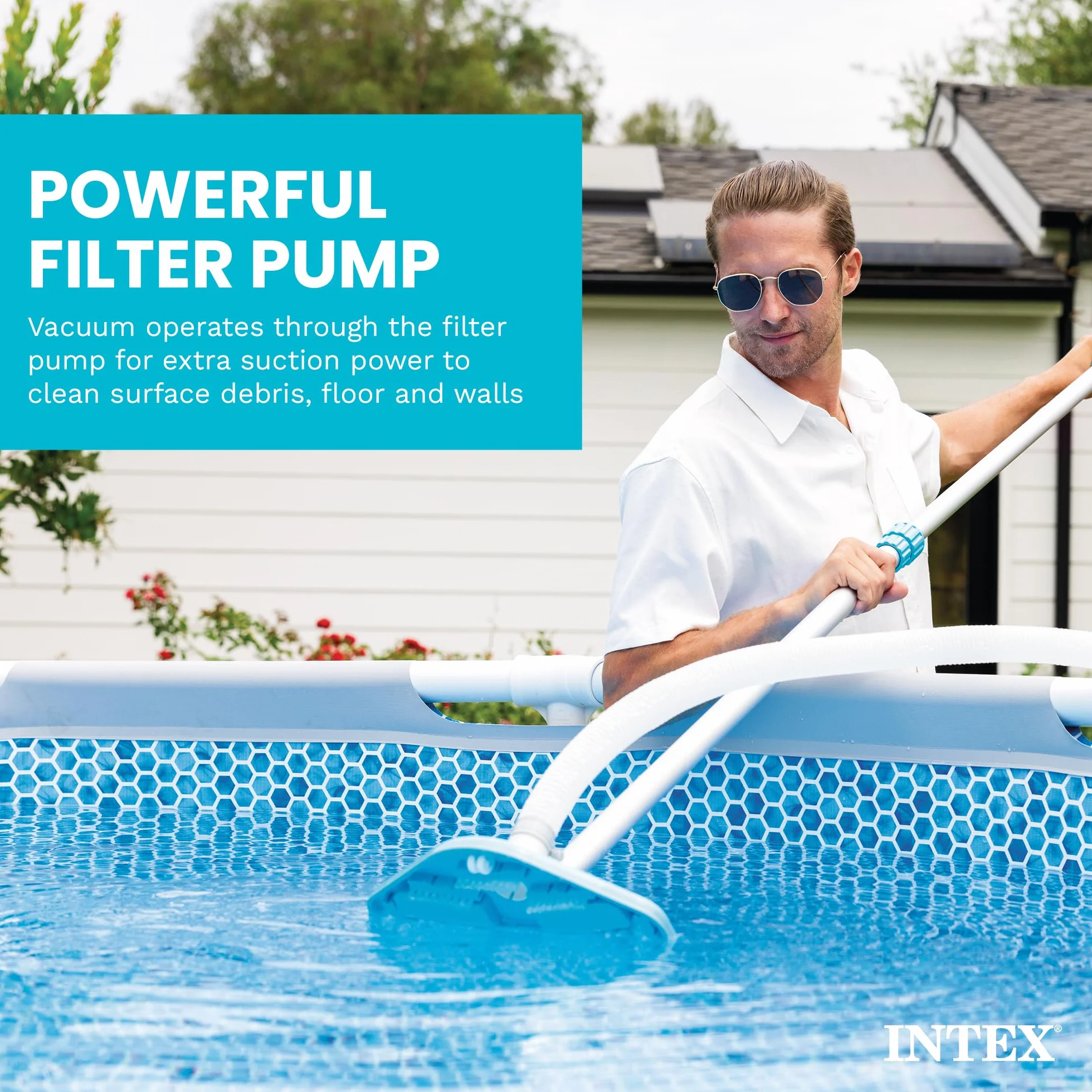 Intex Deluxe Pool Maintenance Kit – akcesoria basenowe – zestaw do czyszczenia basenu – 5-częściowy