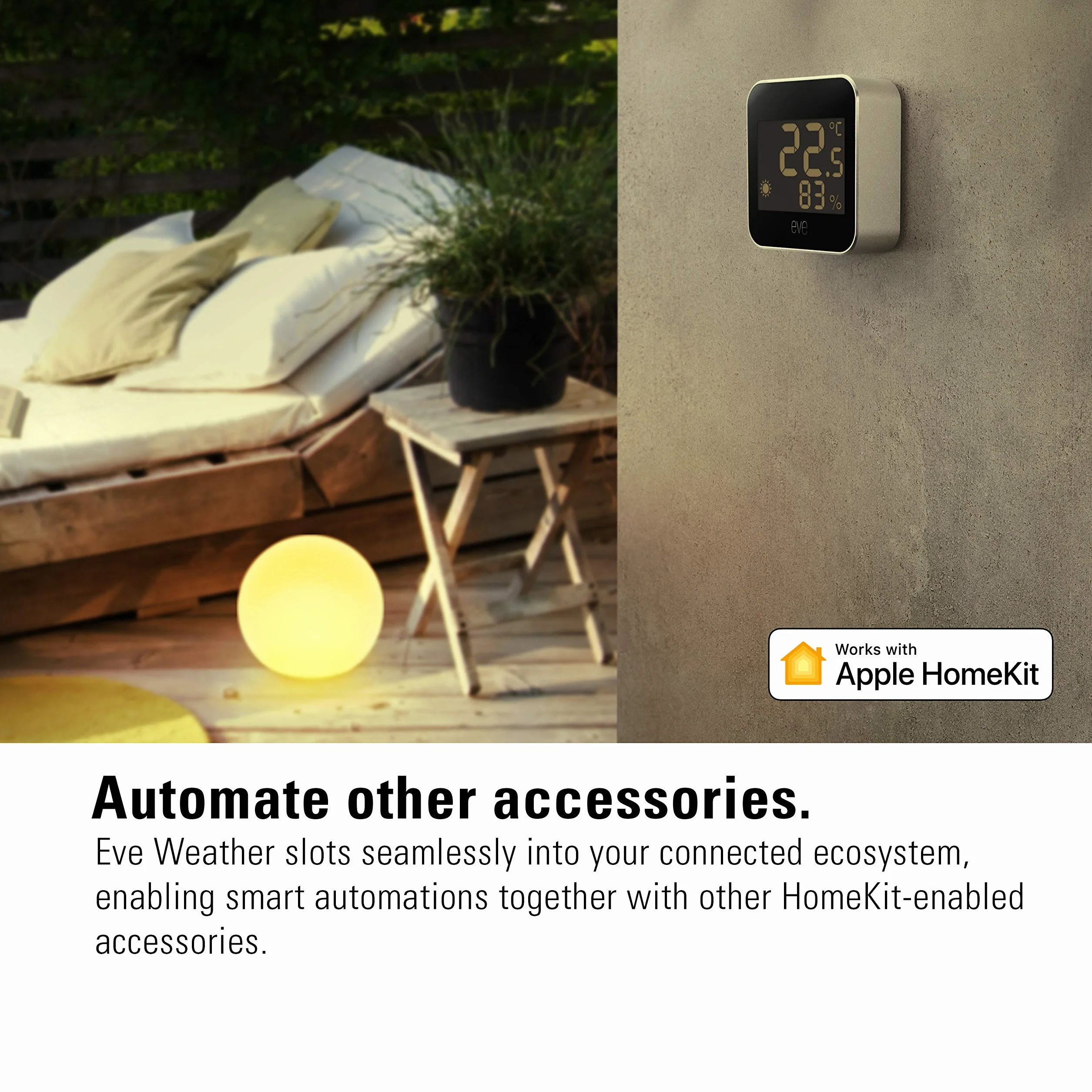 Eve Weather Connected Weather Station z Apple HomeKit, temperatura, wilgotność, ciśnienie, IPX4, Bluetooth, Thread